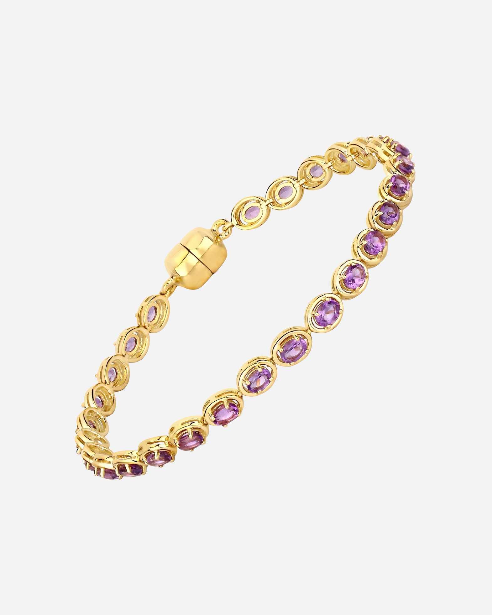 Bransoletka dla Kobieta Bransoletka Srebro wysokiej próby Żółte złoto 19,5 cm