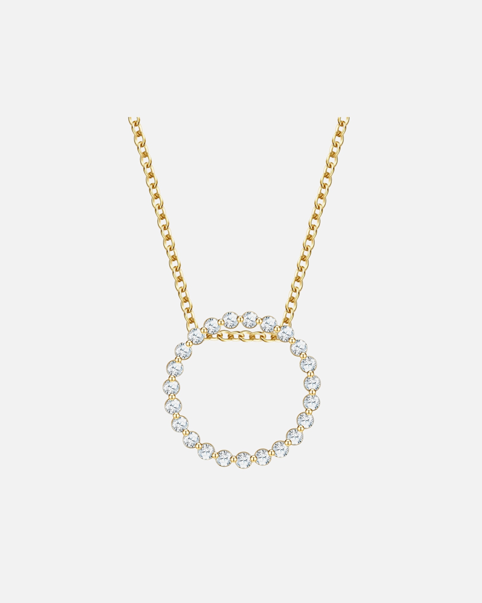 Naszyjnik dla Kobieta Łańcuszek z Srebro wysokiej próby w Żółte złoto 40,0 cm Basiskette + 5,0 cm Verlängerung