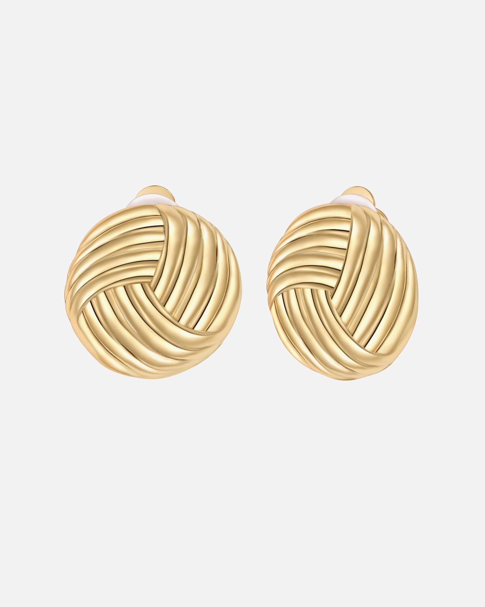 Kolczyki dla Kobieta Yokoamii Klipsy do uszu z pozlacanej stopu metali 23,4 mm