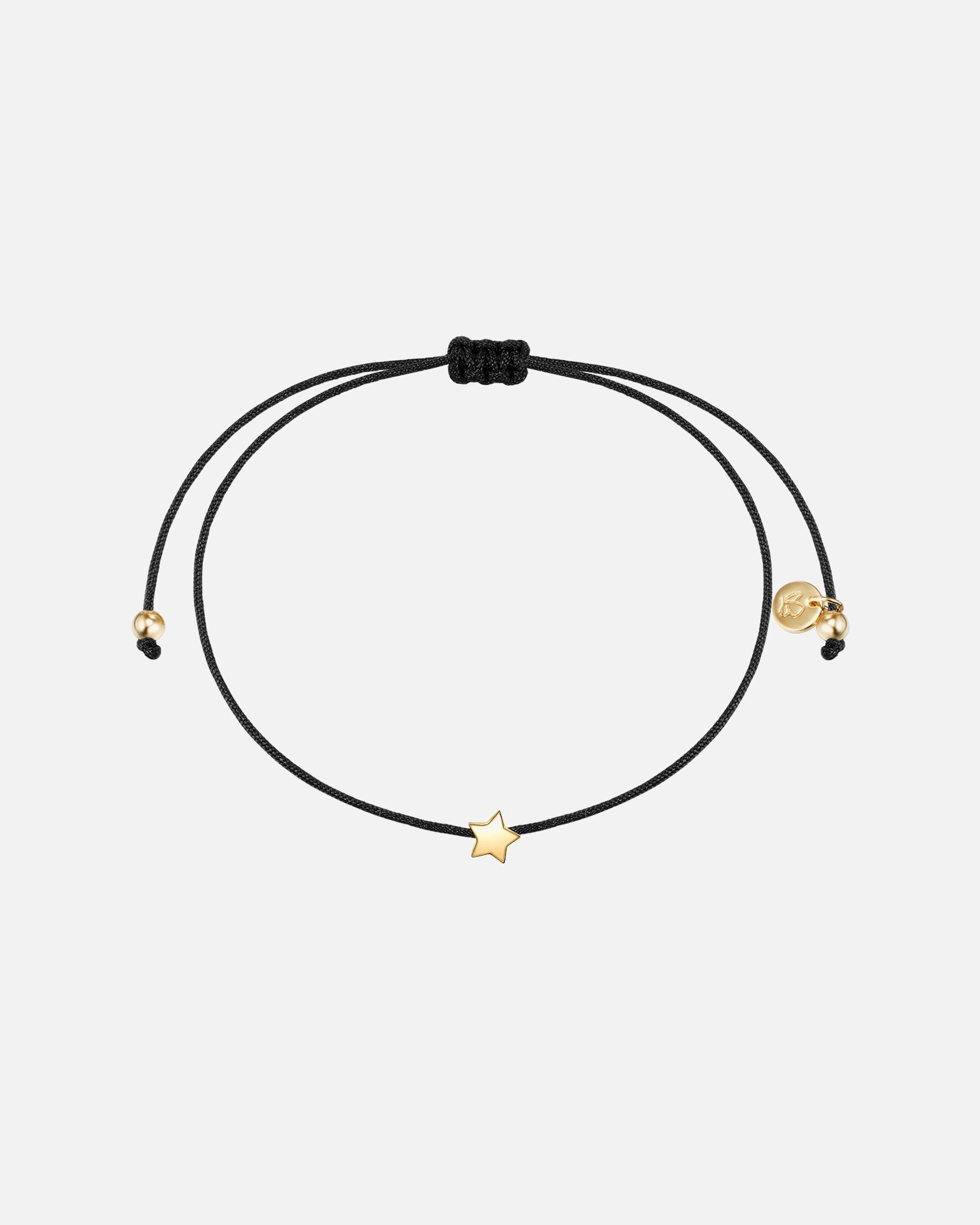 Bransoletka dla Kobieta Srebrna bransoleta Gwiazda srebro wysokiej próby żółte złoto 15,0 - 22,0 cm, flexibel einstellbar