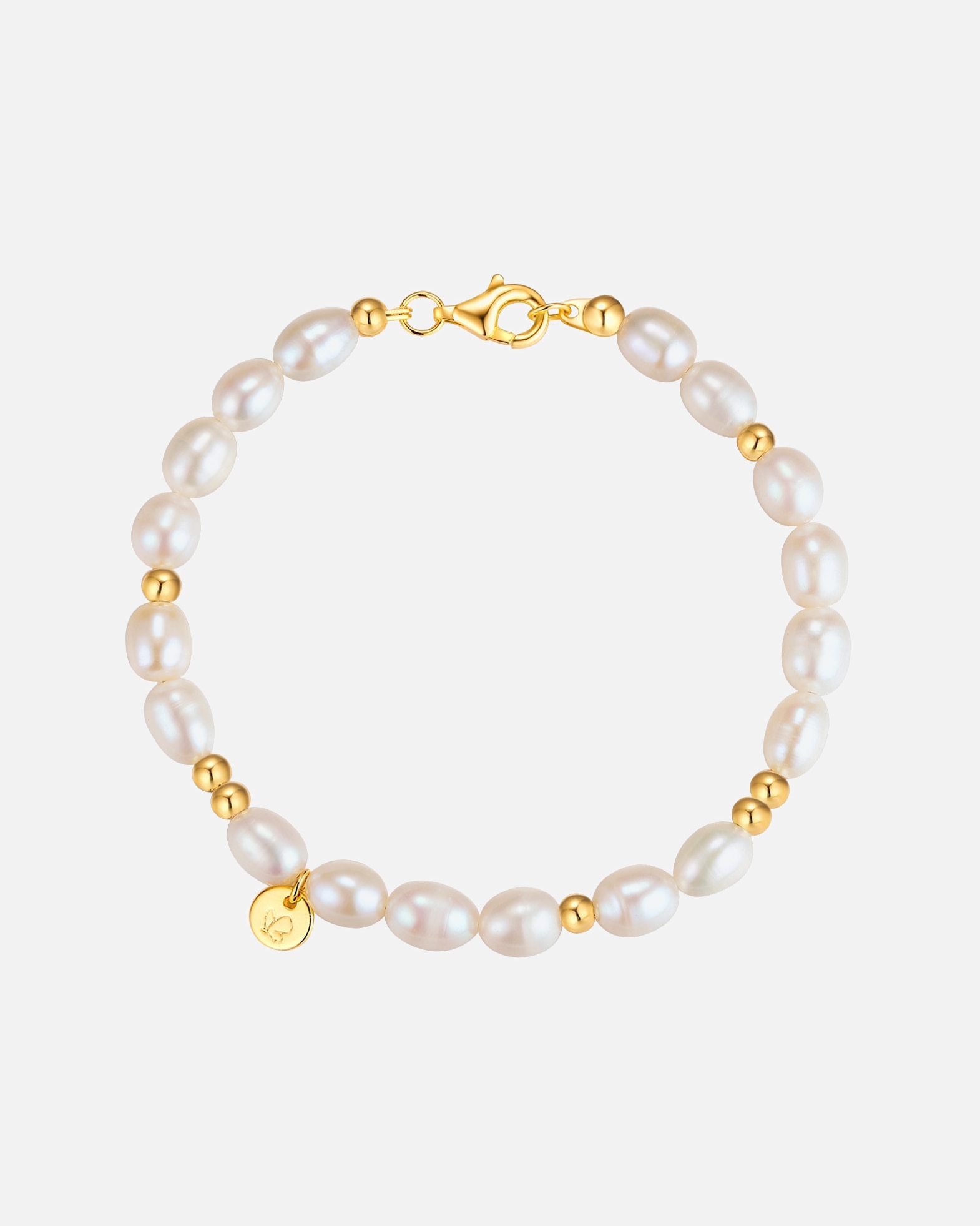 Bransoletka dla Kobieta Bransoletka z Srebro wysokiej próby w Żółte złoto 19 cm