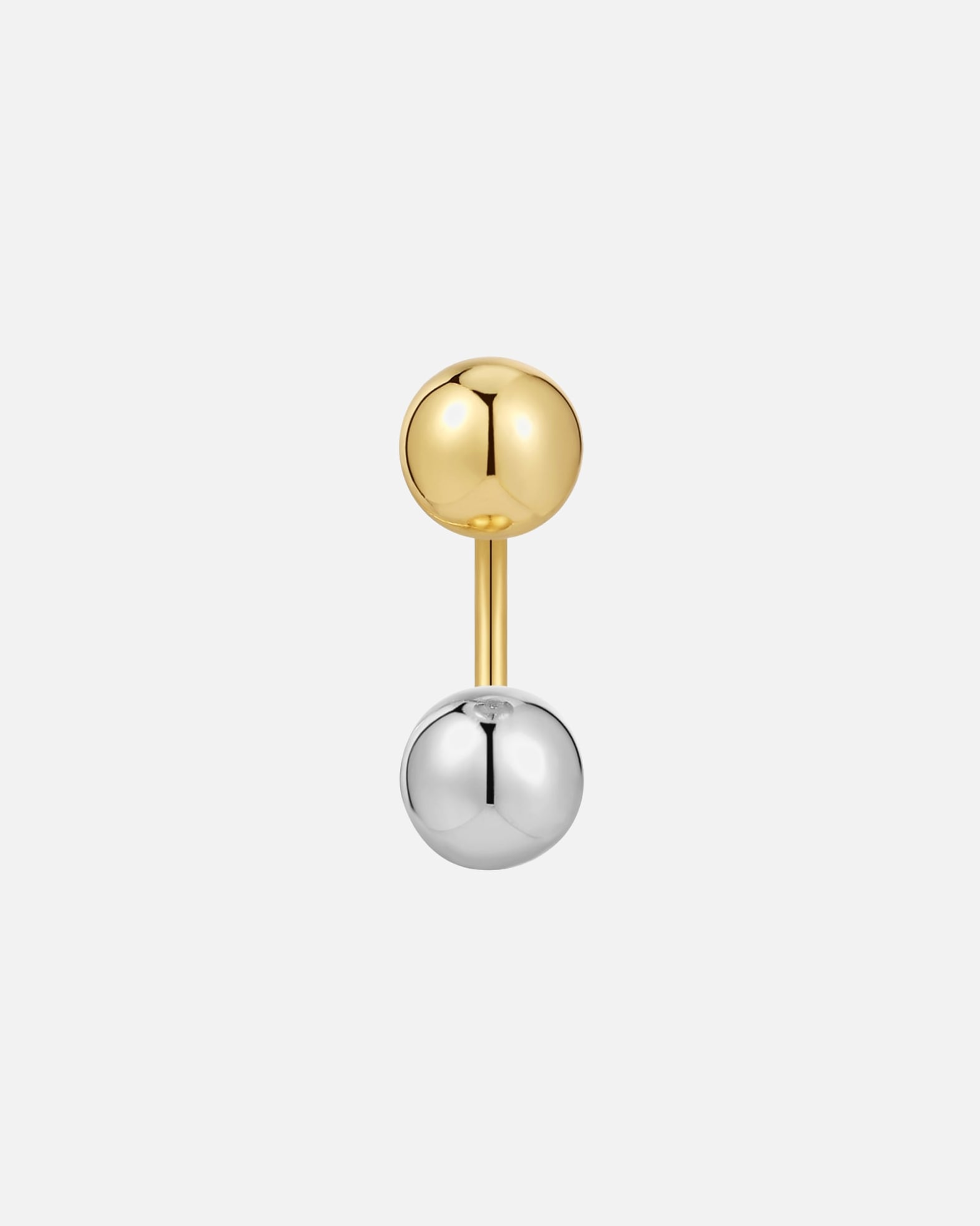 Kolczyki dla Kobieta Kolczyki Srebro wysokiej próby Srebrny/żółte złoto 12,8 mm