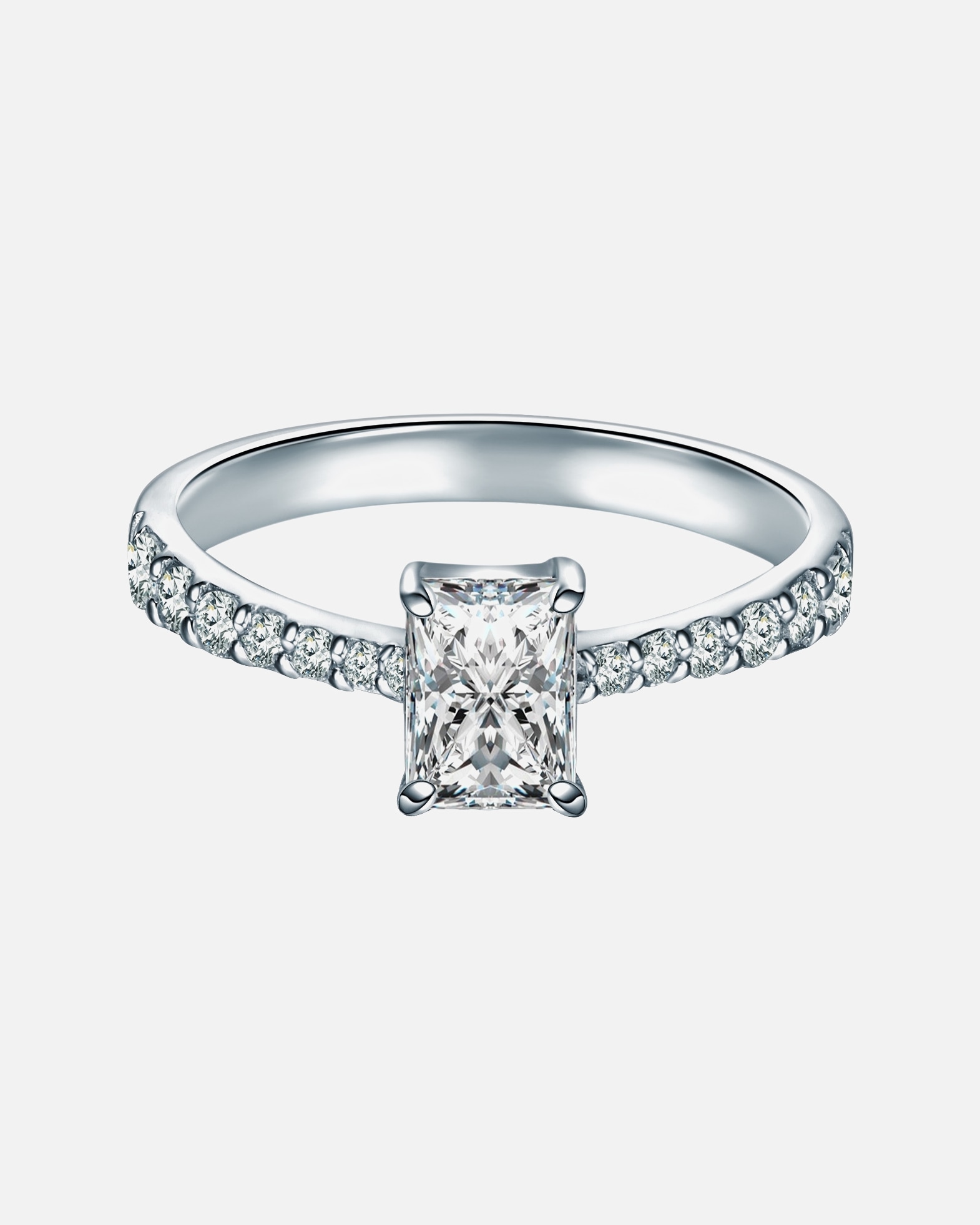 Pierścionek dla Kobieta Trilani Pierścionek z Srebro wysokiej próby w Srebrny 54