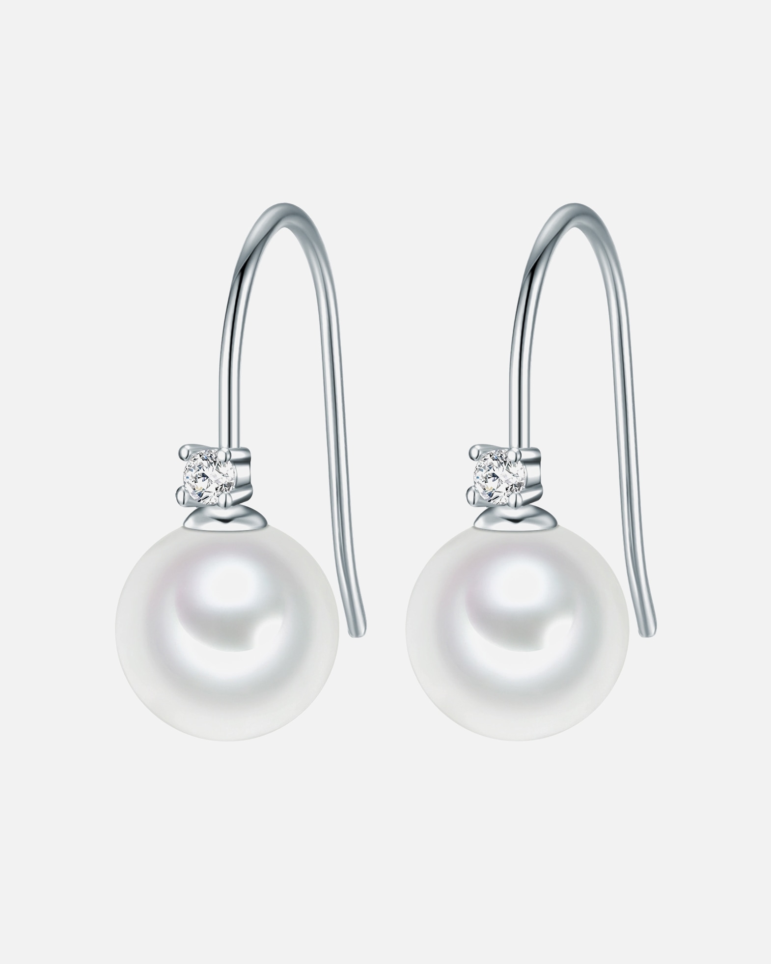 Kolczyki dla Kobieta Mosiadz Cyrkonia Sztuczna perła 23,0 mm