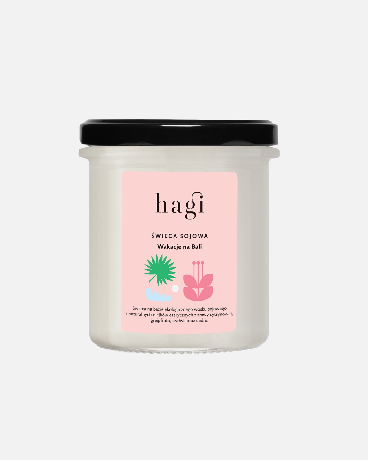 Świeca dla Unisex Hagi Cosmetics Małe świece sojowe 215 ml
