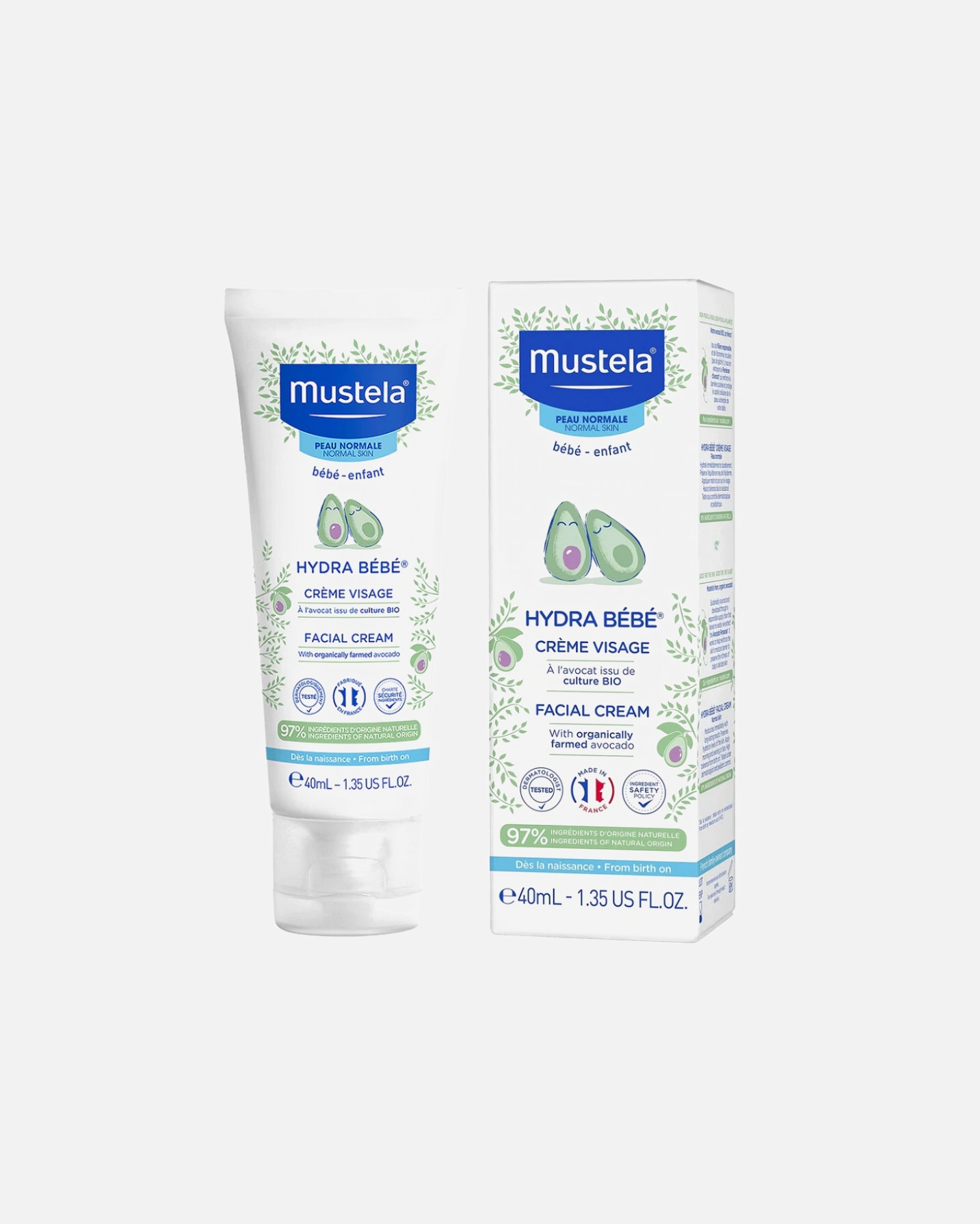 Krem do twarzy dla Unisex Mustela Normal Skin 40 ml