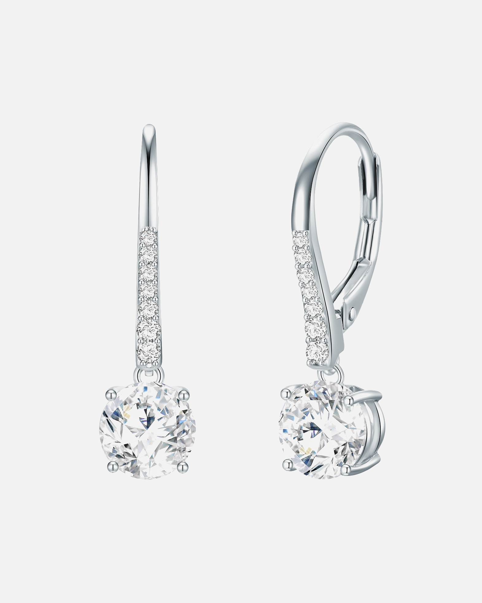 Kolczyki dla Kobieta Trilani Srebro wysokiej pr óby Cyrkonia 26,6 mm