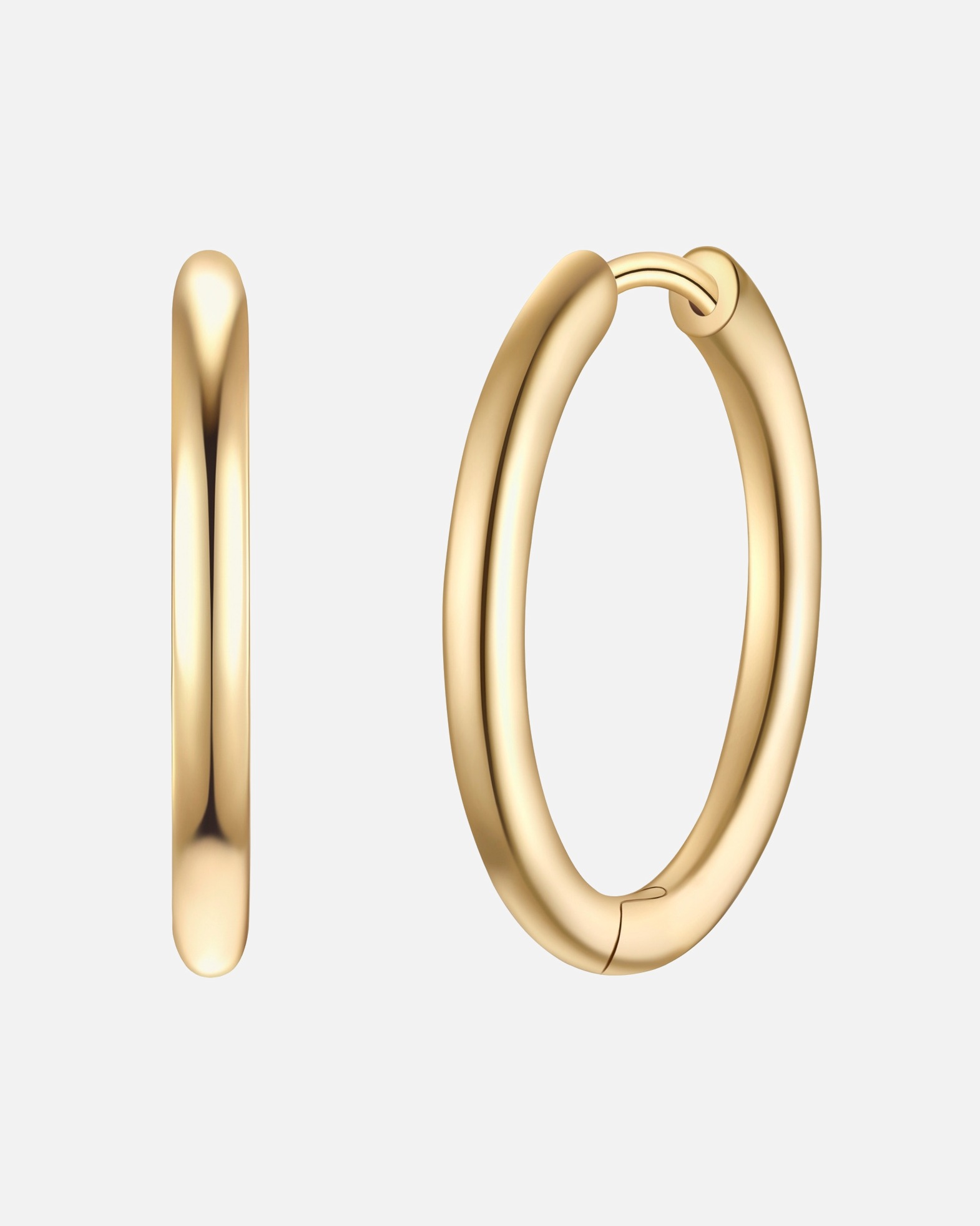 Obrączki dla Kobieta Glanzstücke München Kolczyki kola ze srebra próby 925 w kolorze zlotym 20,5 mm