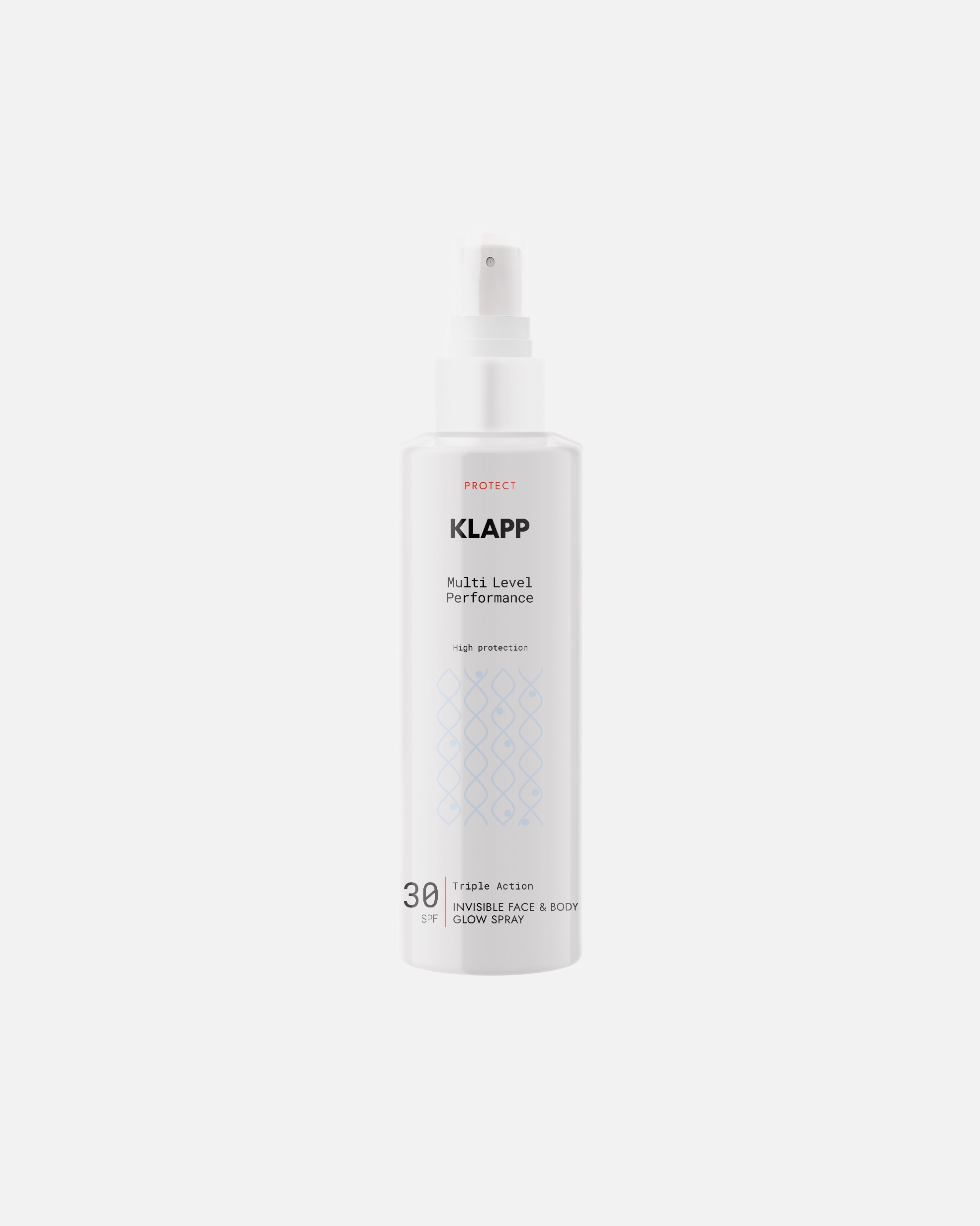 Spray do opalania dla Unisex Klapp Invisible Face & Body Glow Spray SPF 30 200 ml