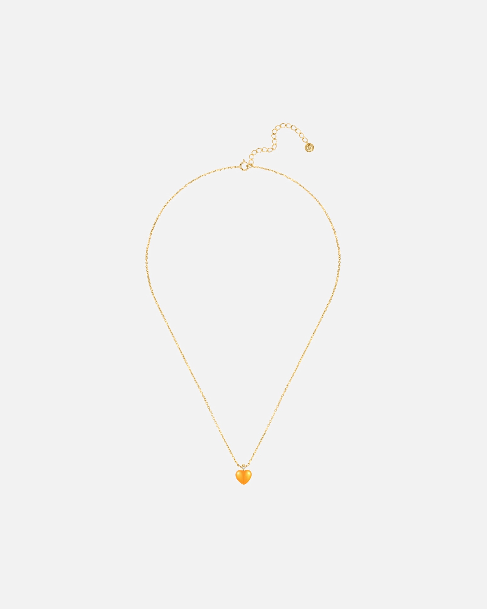 Naszyjnik dla Kobieta Glanzstücke München Łańcuszek Serce Srebro wysokiej próby Żółte złoto 40,0 cm Basiskette + 5,0 cm Verlängerung