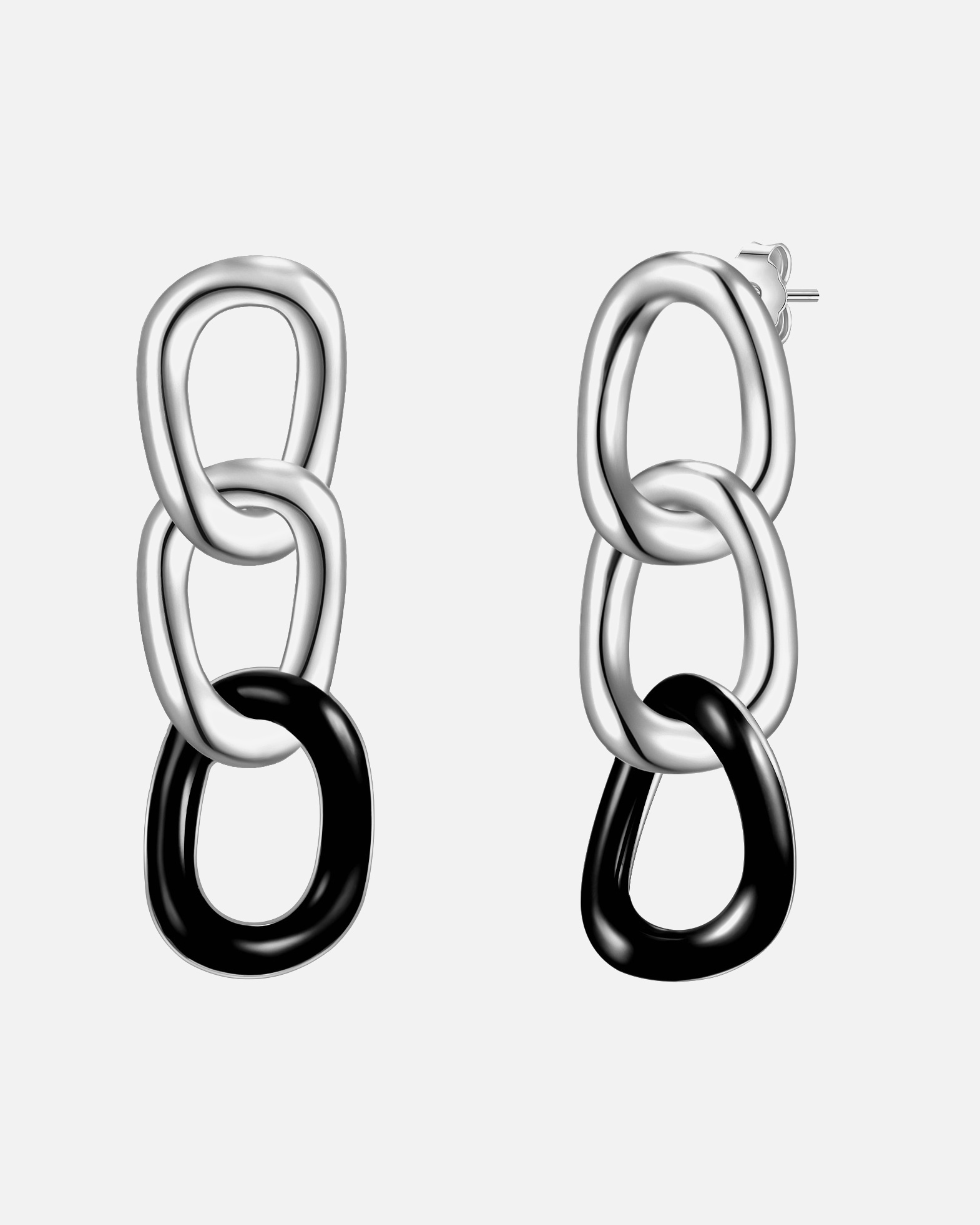 Kolczyki dla Kobieta Kolczyki z Srebro wysokiej próby w Srebrny 32,1 mm