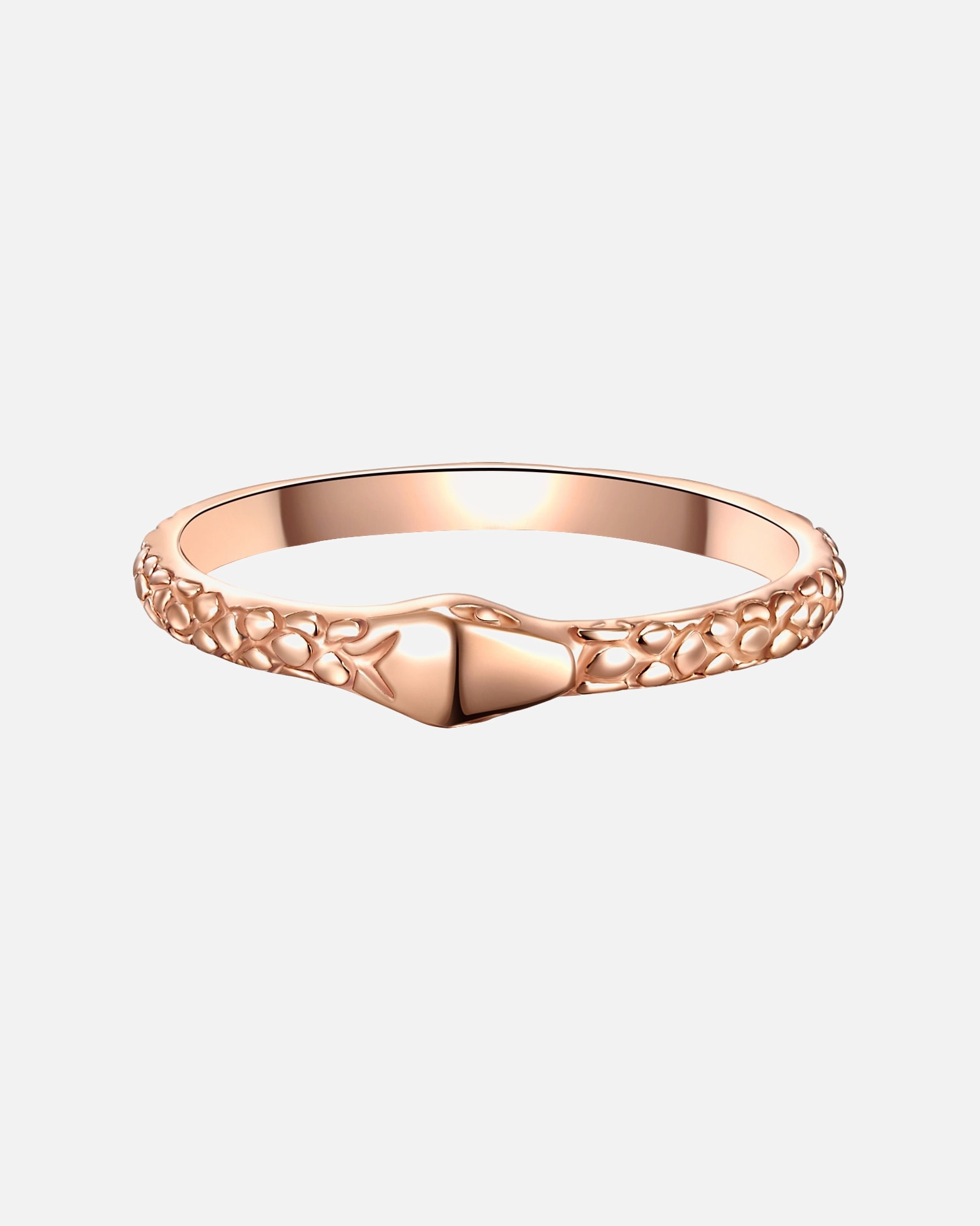 Pierścionek dla Kobieta Srebrny pierścionek Wezoglowy srebro wysokiej próby różowe złoto 48