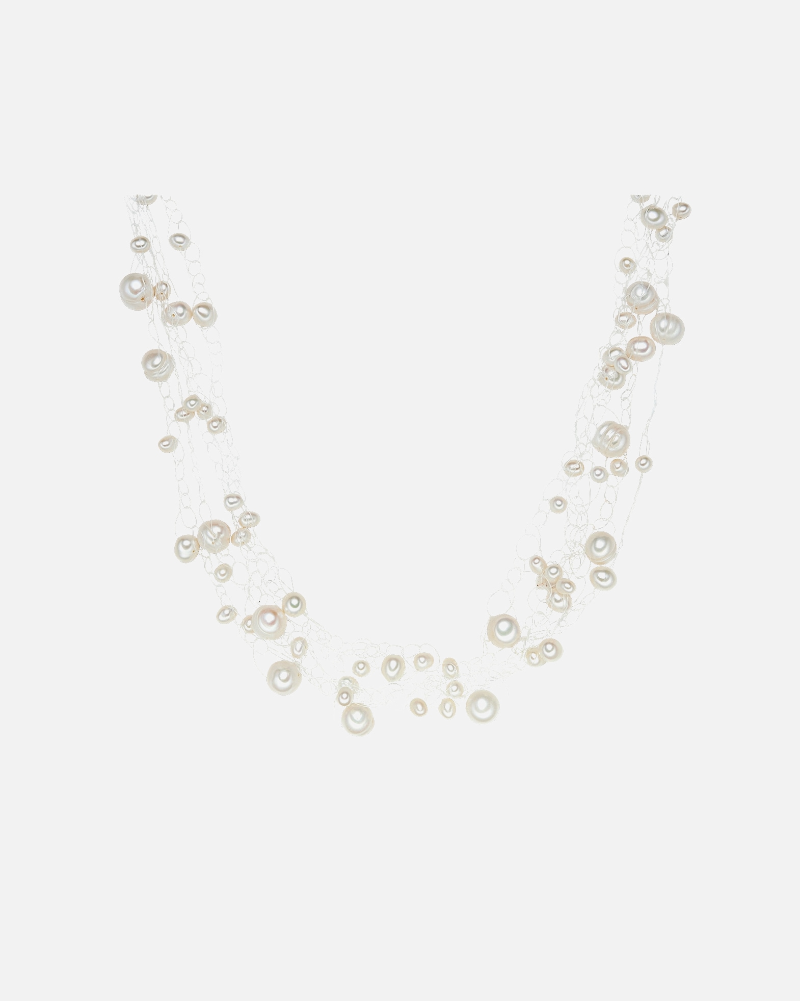 Naszyjnik dla Kobieta Naszyjnik z pereł srebro wysokiej próby Perła hodowlana słodkowodna srebrny 42,0 cm Basiskette + 5,0 cm Verlängerung