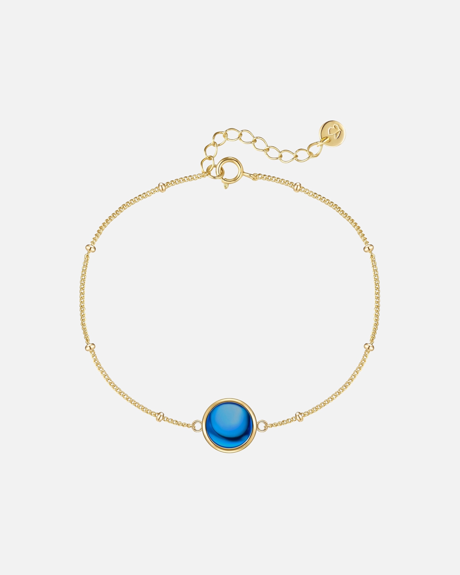 Bransoletka dla Kobieta Bransoletka Srebro wysokiej próby Żółte złoto 17,0 cm Basislänge + 3,0 cm Verlängerung