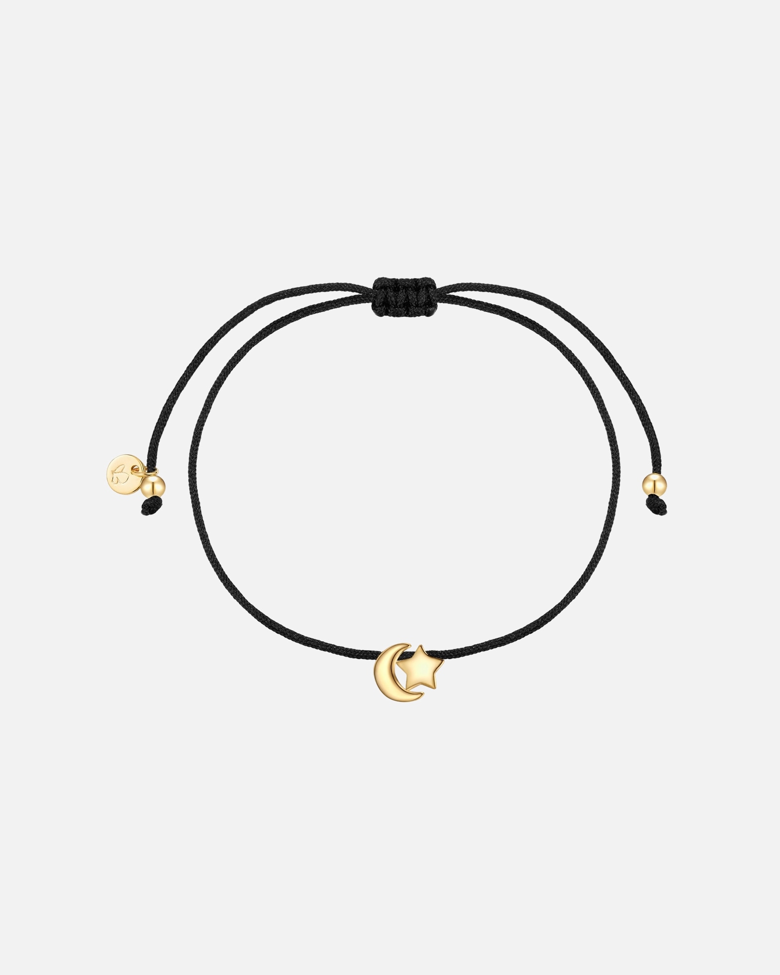 Bransoletka dla Kobieta Glanzstücke München Bransoletka ksiezyc/gwiazda ze srebra próby 925 w kolorze zlotym 15,0 - 22,0 cm, flexibel einstellbar