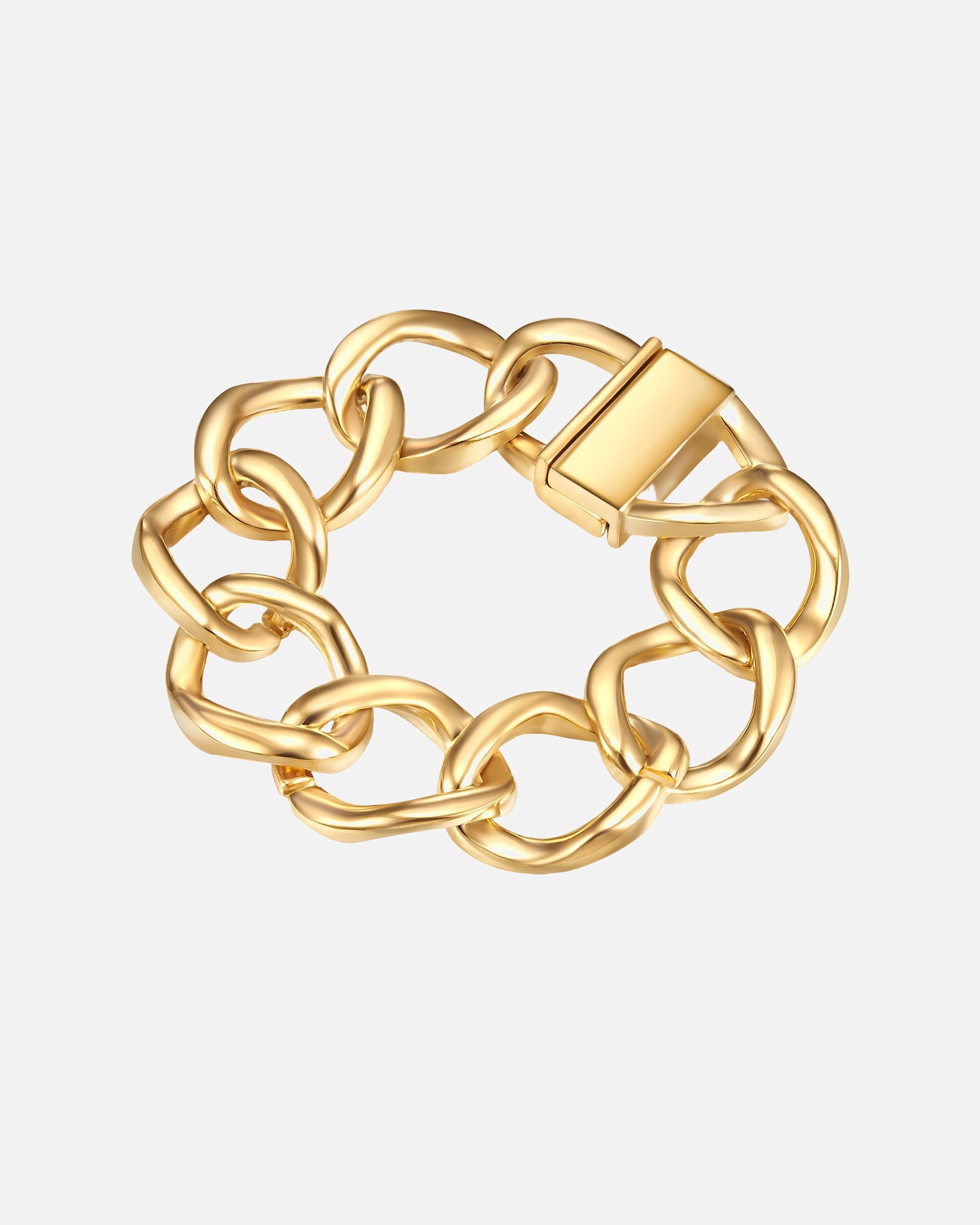 Bransoletka dla Kobieta Lulu & Jane Bransoletka Stop metali Żółte złoto 19,5 cm