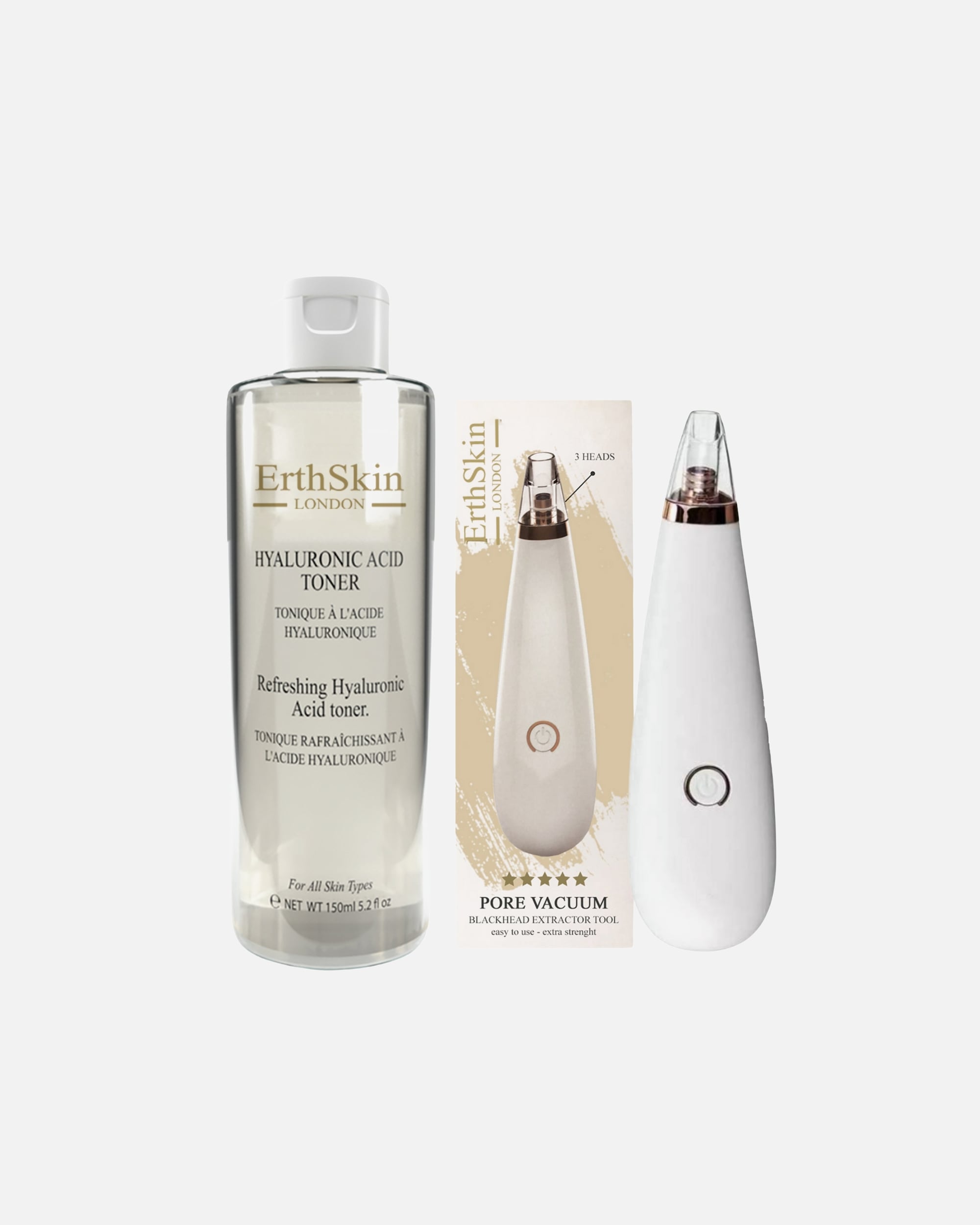 Zestaw do oczyszczania twarzy dla Kobieta ErthSkin London Porenreiniger & Toner Duo 1 sztukaka