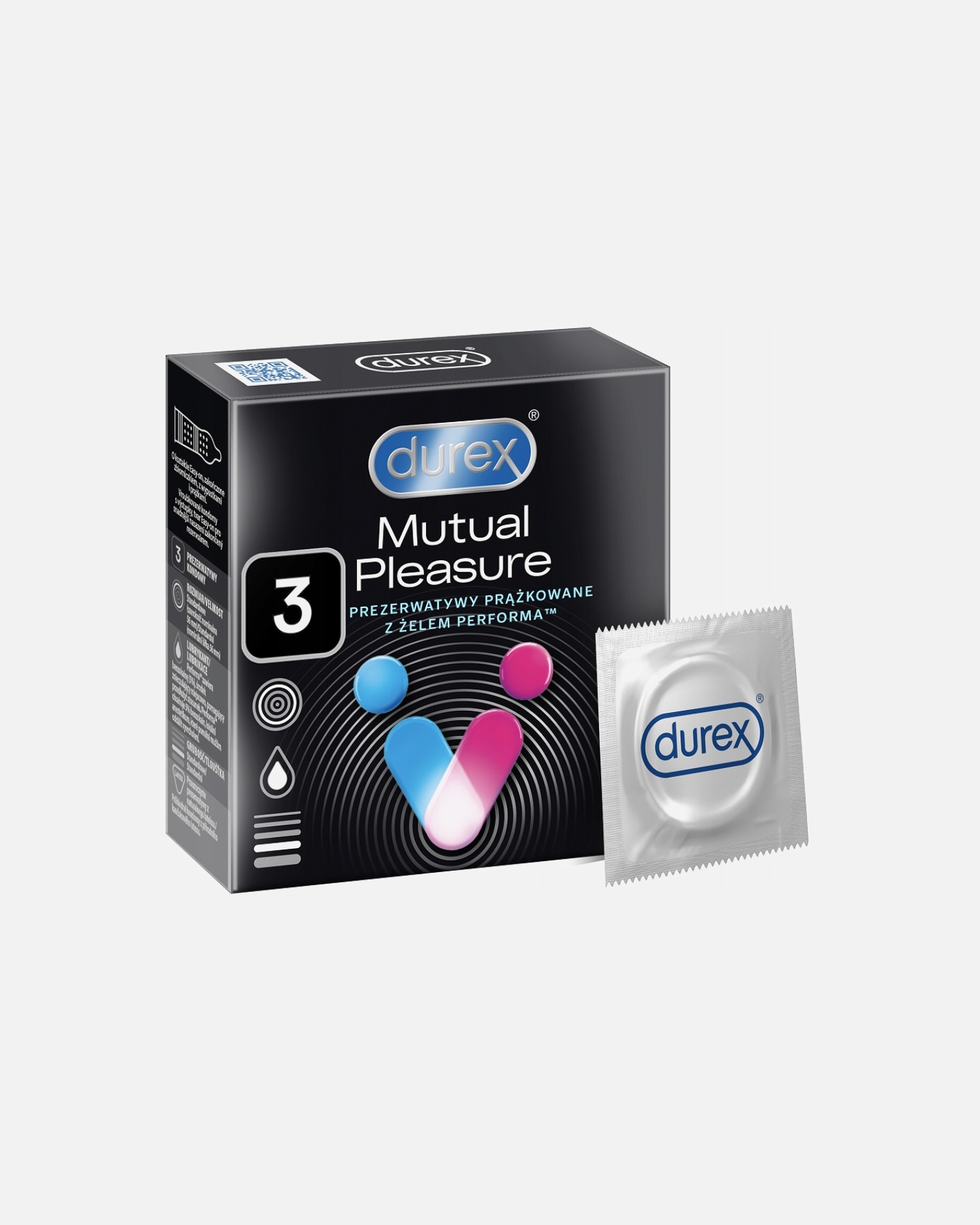 Prezerwatywa dla Unisex Durex Mutual Pleasure 3 szt