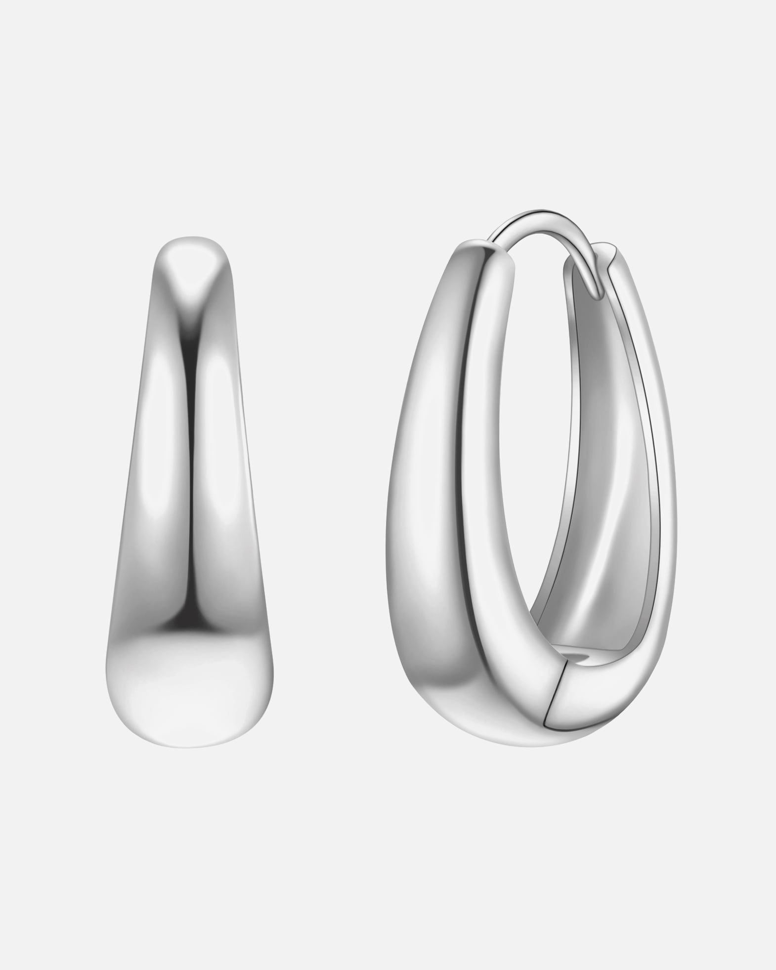 Obrączki dla Kobieta Glanzstücke München Kolczyki kola ze srebra próby 925 w kolorze srebrnym 22,1 mm