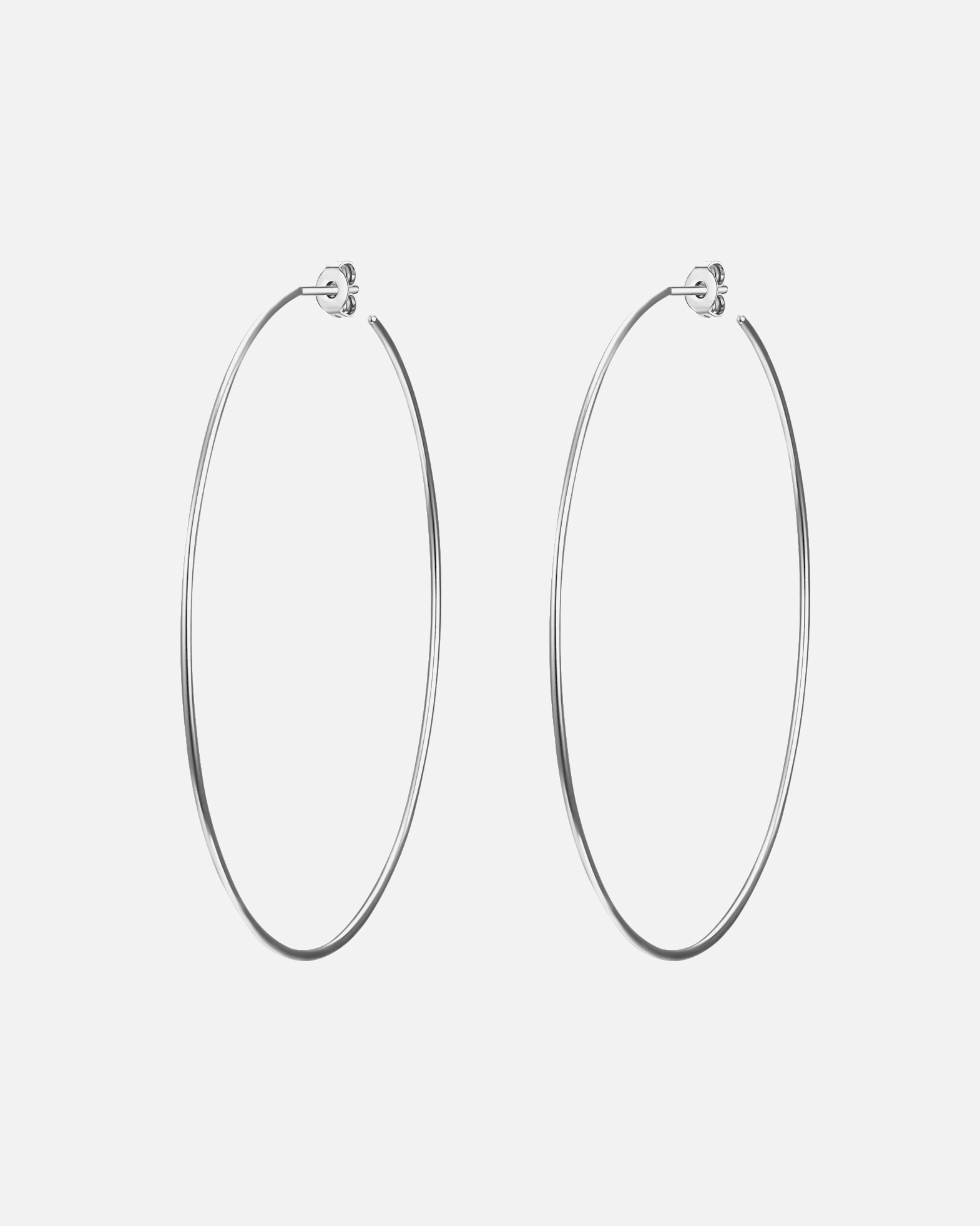 Obrączki dla Kobieta Kolczyki z Srebro wysokiej próby w Srebrny 66,0 mm