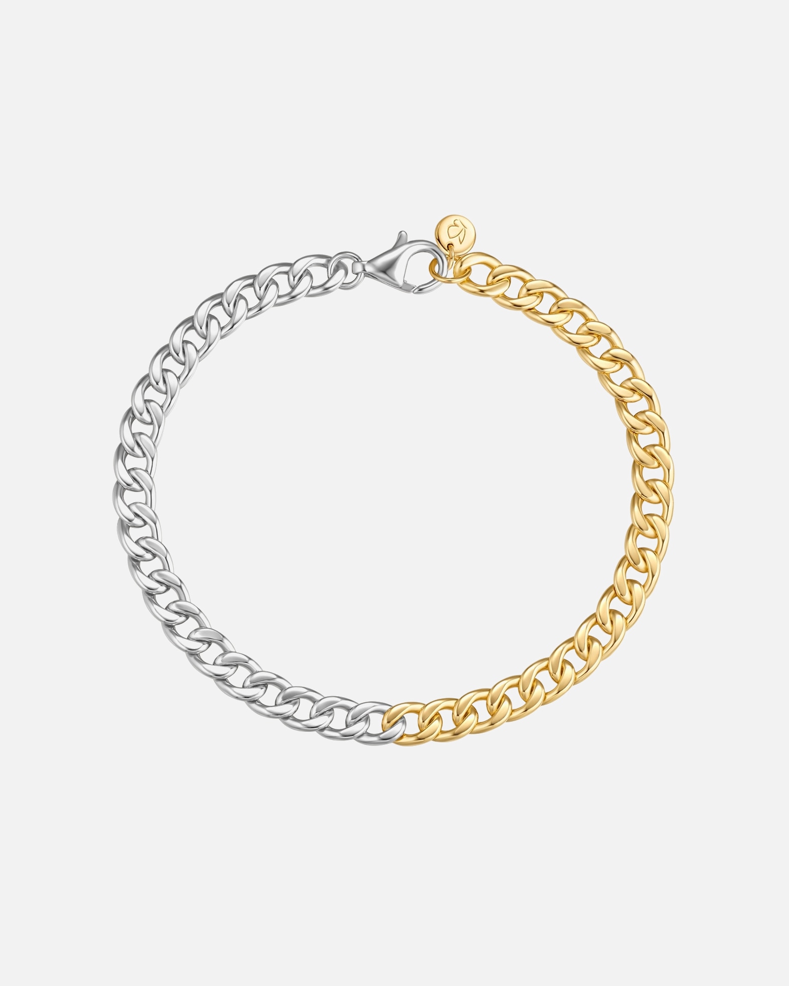 Bransoletka dla Kobieta Glanzstücke München Bransoletka z Srebra Sterling w bicolor 18,0 cm