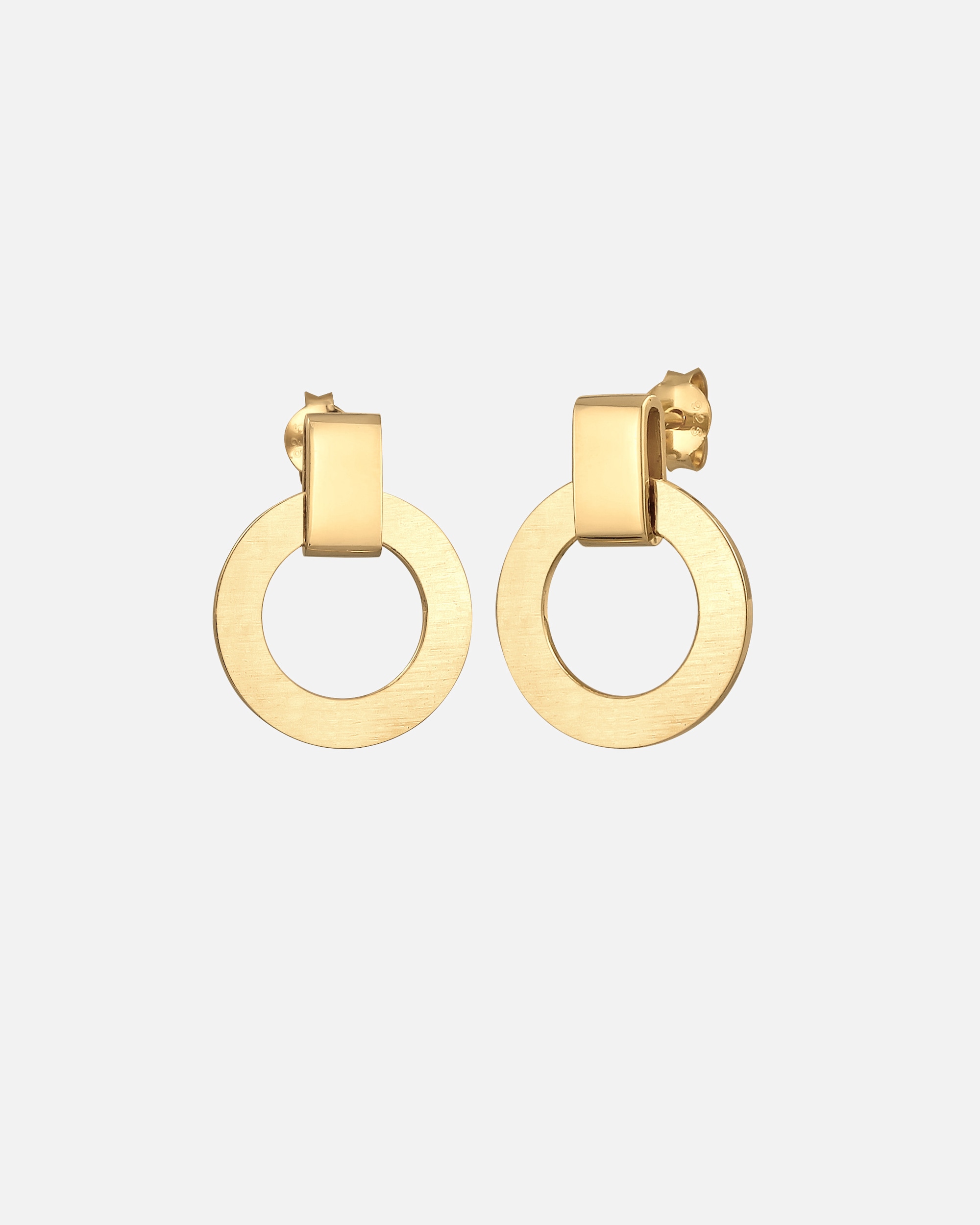 Kolczyki dla Kobieta Elli Damskie kolczyki sztyfty okrągłe nowoczesne w srebrze próby 925 goldfarben