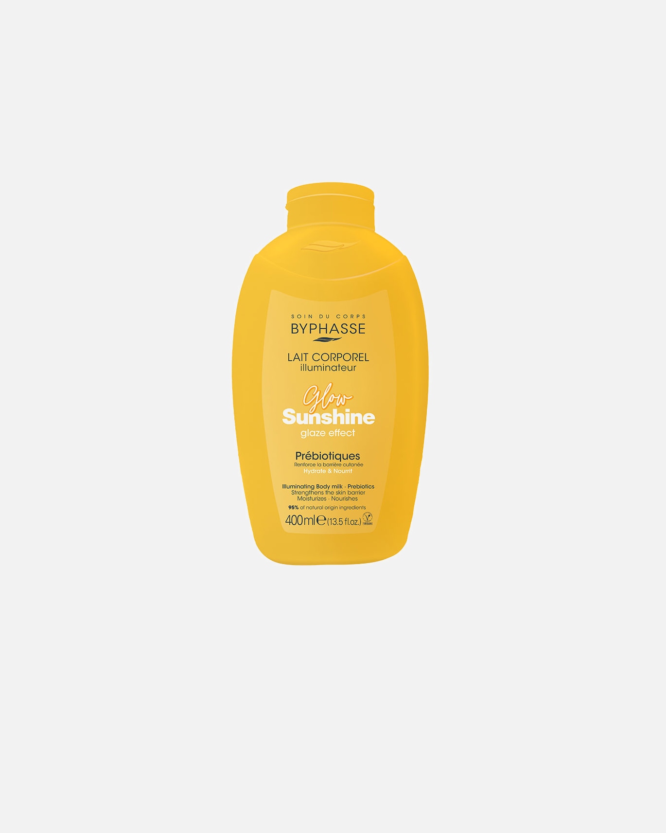 Emulsja do ciała dla Unisex Byphasse GLOW SUNSHINE rozświetlające mleczko do ciała z prebiotykami 400 ml