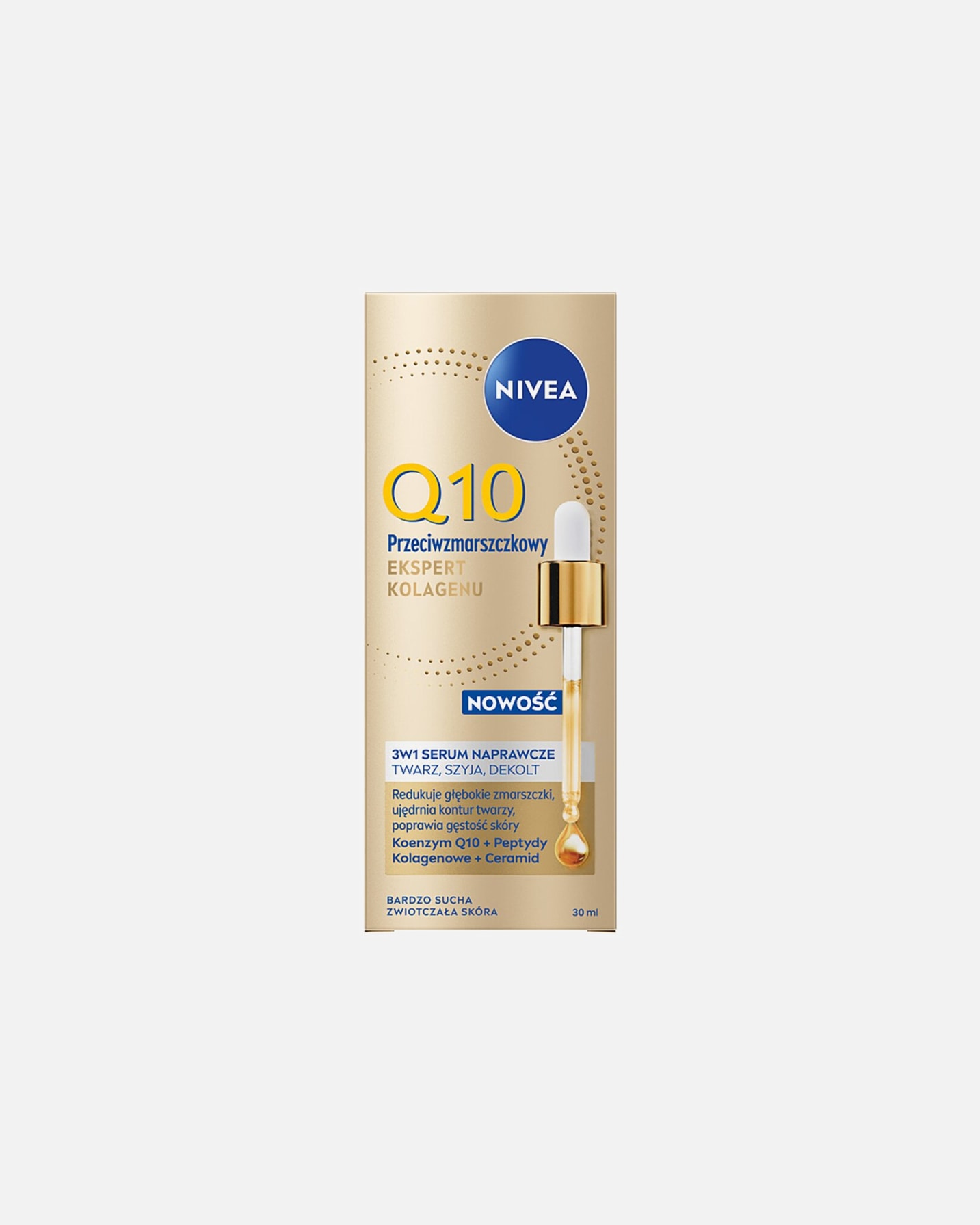 Emulsja do twarzy dla Kobieta NIVEA Q10 Przeciwzmarszczkowy Ekspert Kolagenu 30 ml