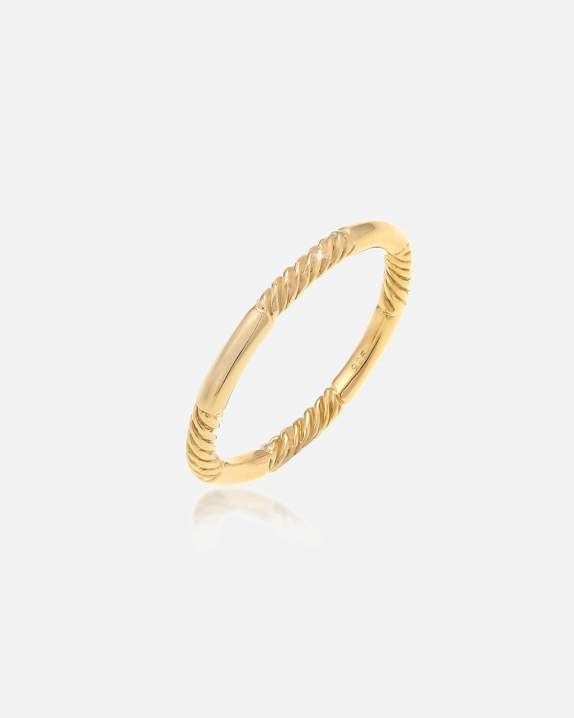 Pierścionek dla Kobieta Elli Damy Bandring Basic Stacking toczone w 925 Sterling Silver 54