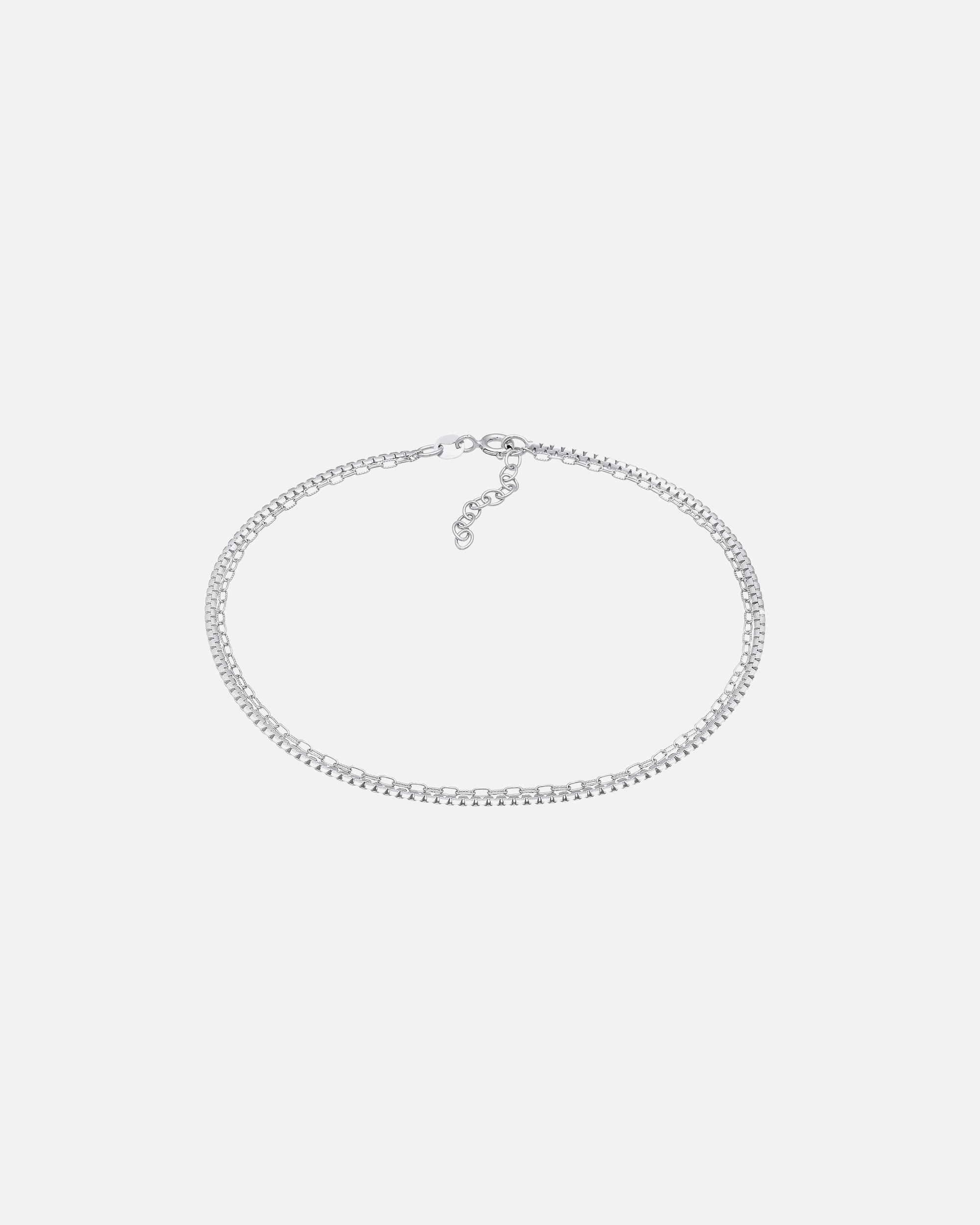 Ozdoby dla Kobieta Elli Damska bransoletka na kostkę Basic Trend ze srebra próby 925 Sterling Silver silberfarben