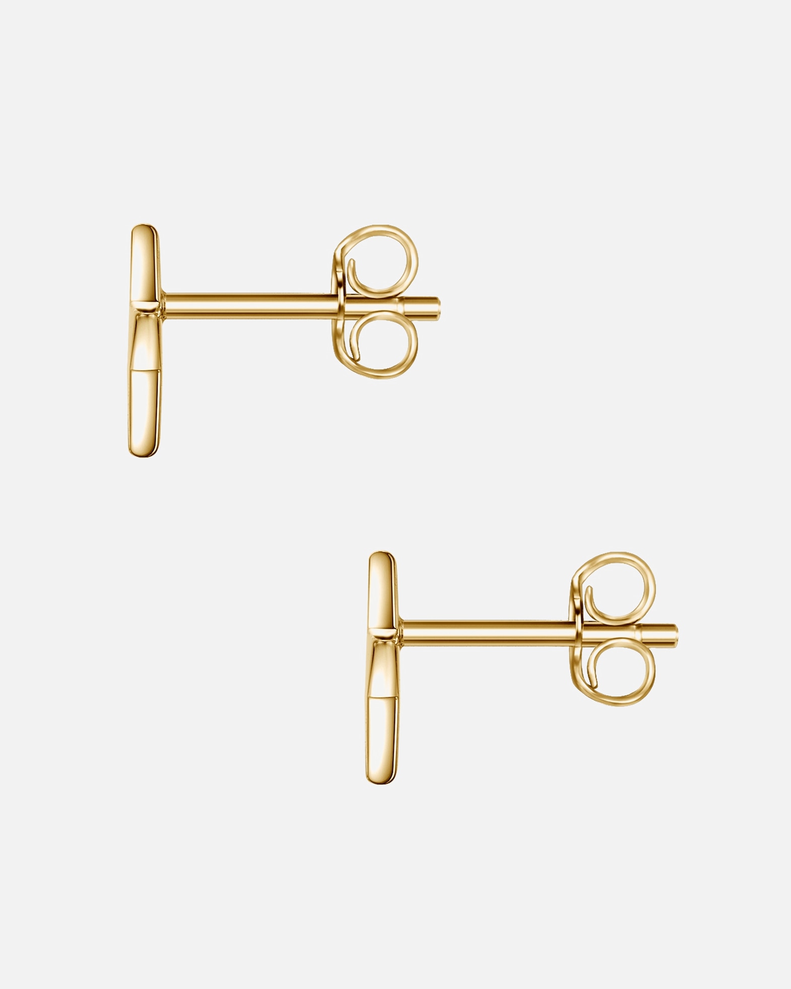 Kolczyki dla Kobieta Glanzstücke München Srebrne kolczyki sztyfty Gwiazda srebro wysokiej próby żółte złoto 6,8 mm