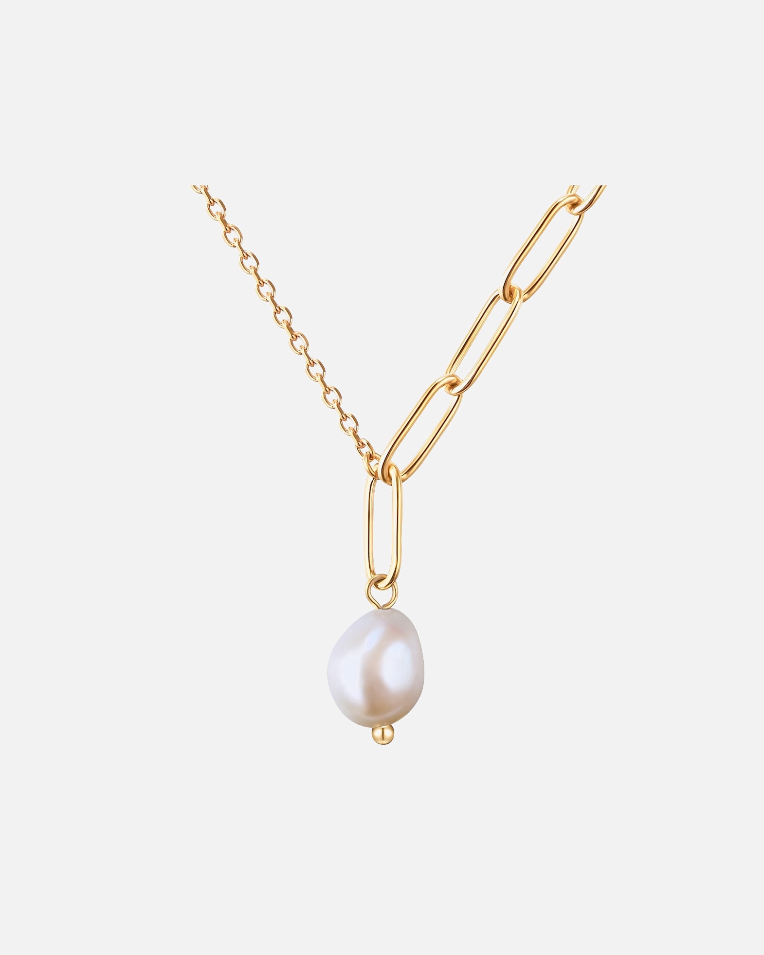 Naszyjnik dla Kobieta Valero Pearls Stal nierdzewna Perła hodowlana słodkowodna 40,0 cm Basiskette + 5,0 cm Verlängerung