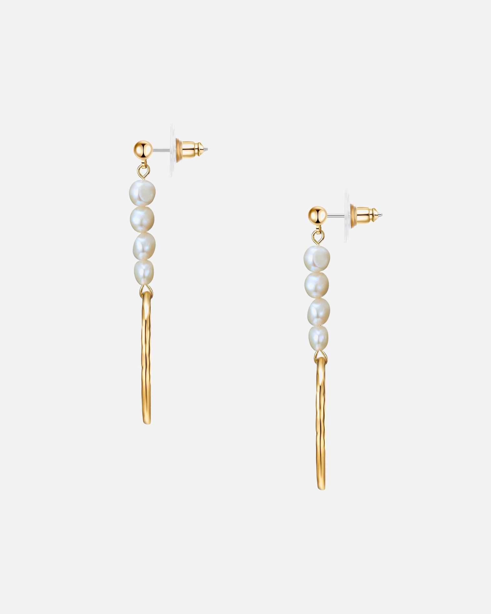 Kolczyki dla Kobieta Lulu & Jane Mosiadz Perła hodowlana słodkowodna 60,2 mm