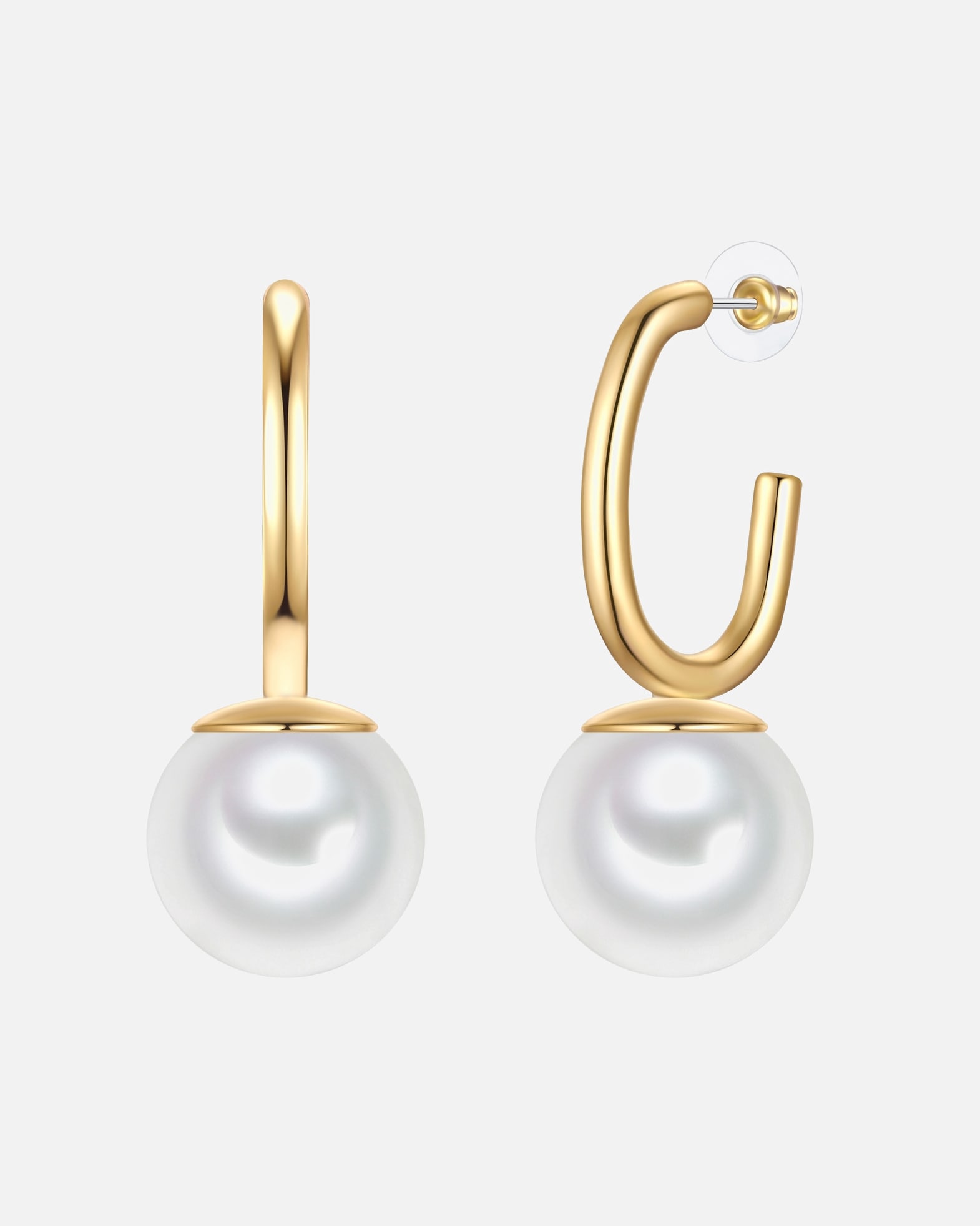 Obrączki dla Kobieta Yokoamii Kolczyki z Stop metali w;"Żółte złoto 43,5 mm