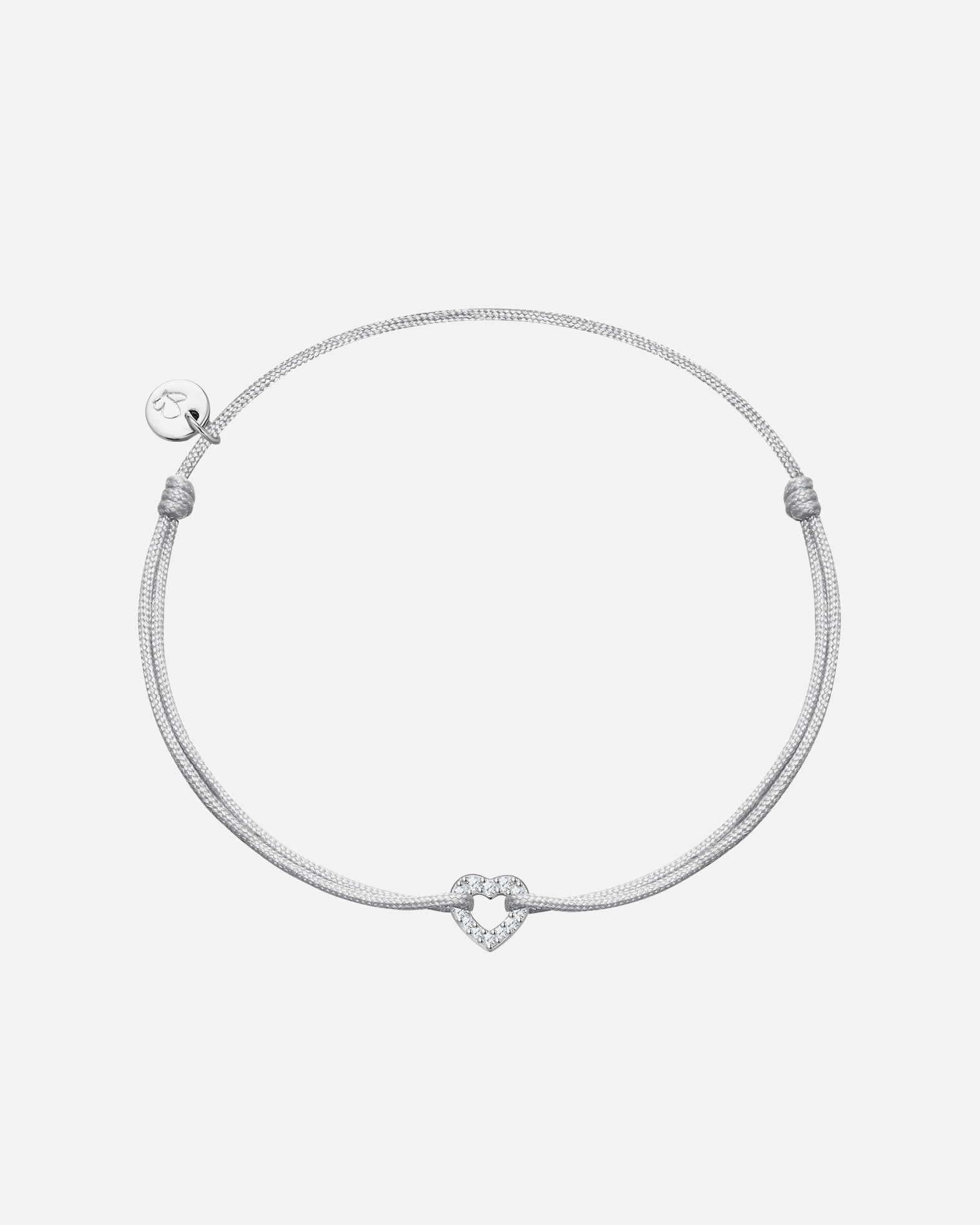 Bransoletka dla Kobieta Glanzstücke München Bransoletka Serce z Srebra Sterling w srebrze z cyrkonia 15,0 - 22,0 cm, flexibel einstellbar