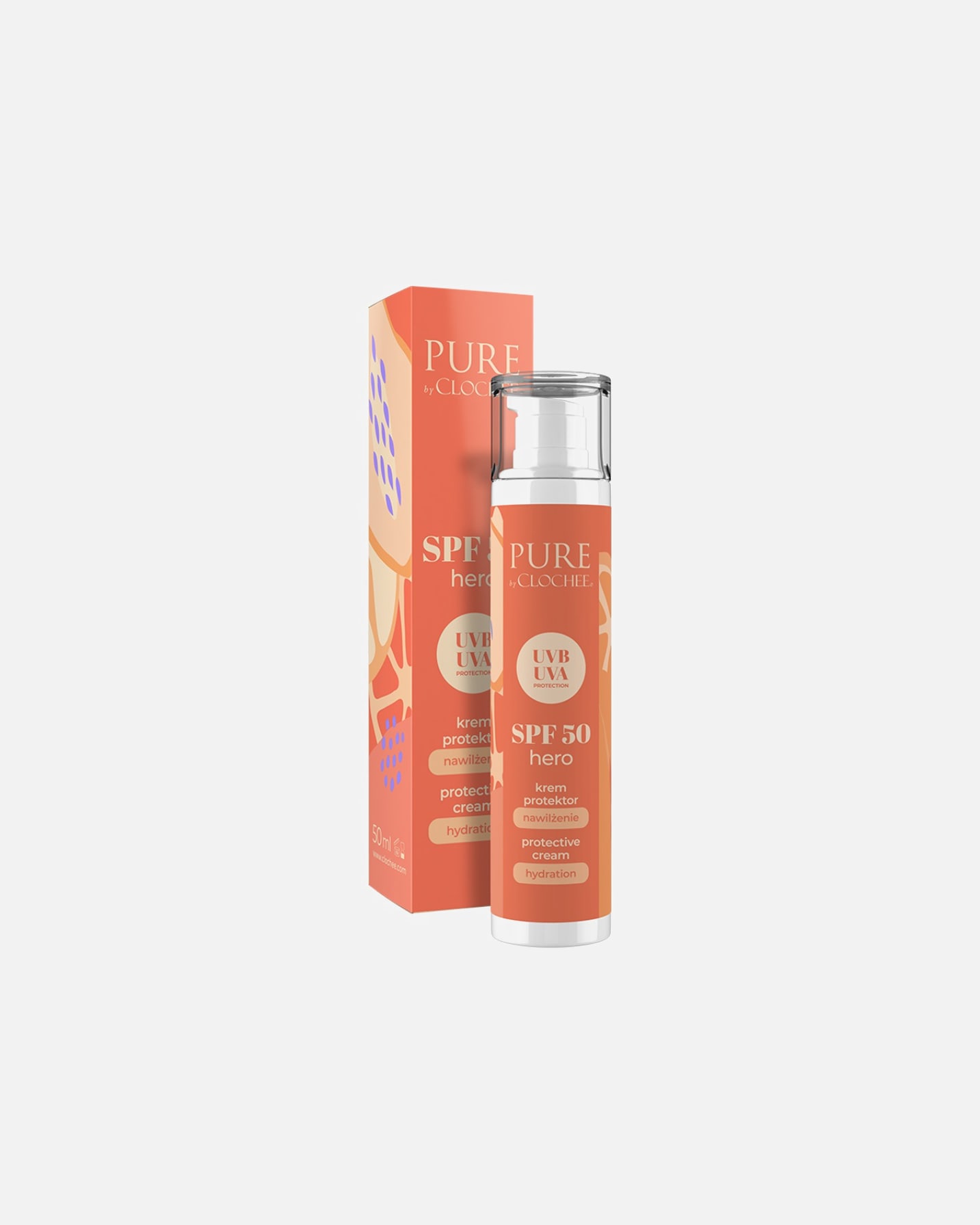 Krem do twarzy dla Kobieta Clochee SPF 50 Hero 50 ml