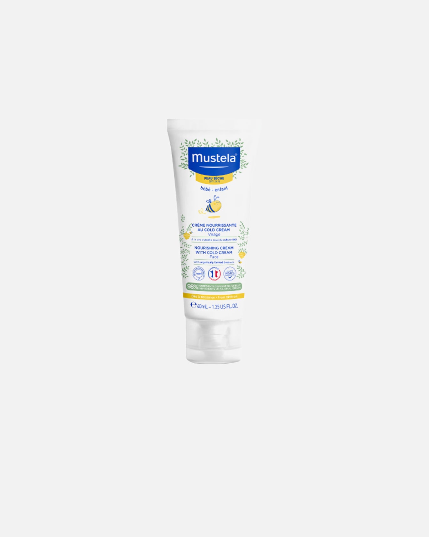 Krem dla dzieci dla Unisex Mustela BABY-CHILD odżywczy krem do twarzy z Cold Cream 40 ml