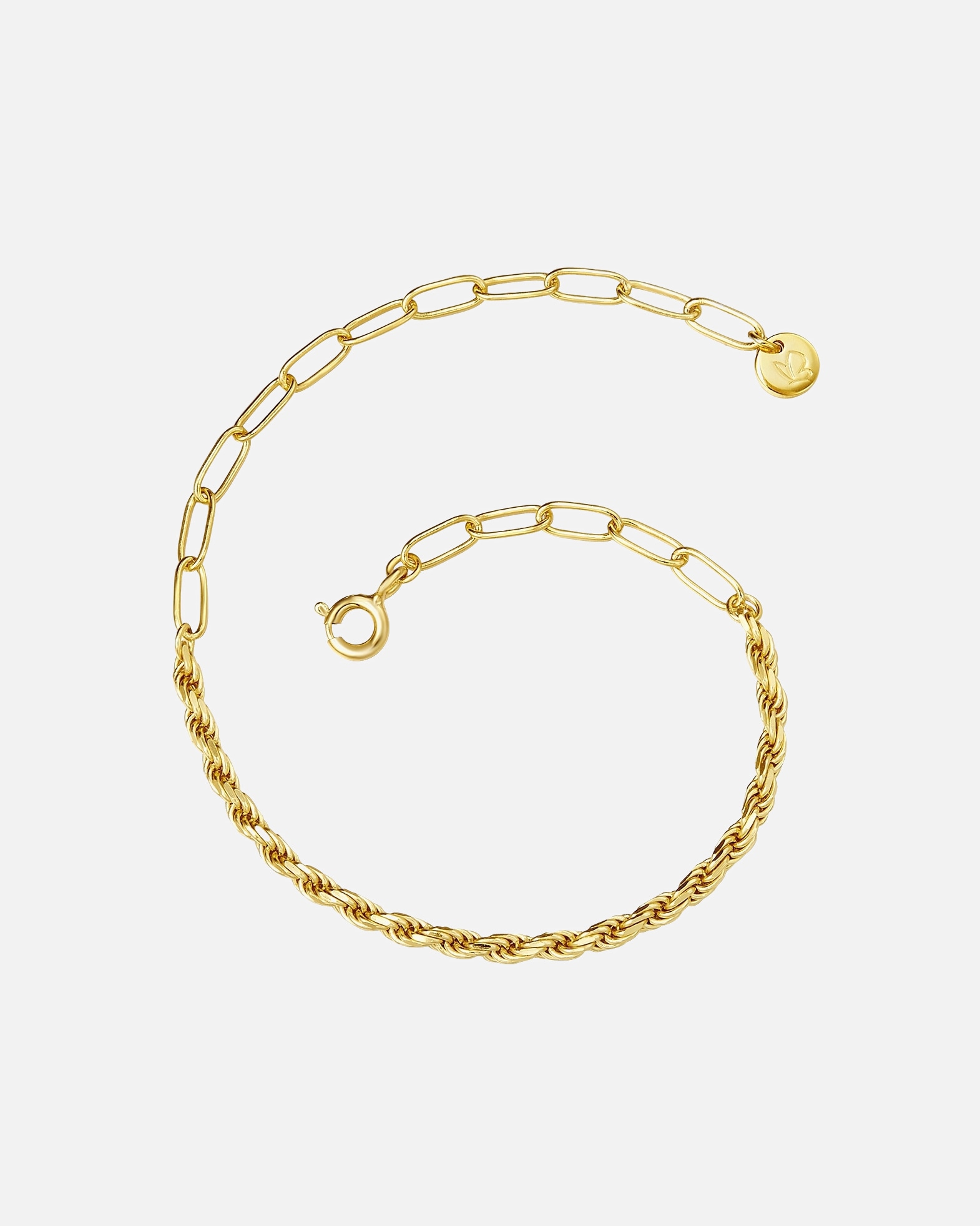 Bransoletka dla Kobieta Glanzstücke München Srebrna bransoleta srebro wysokiej próby żółte złoto 18,0 cm