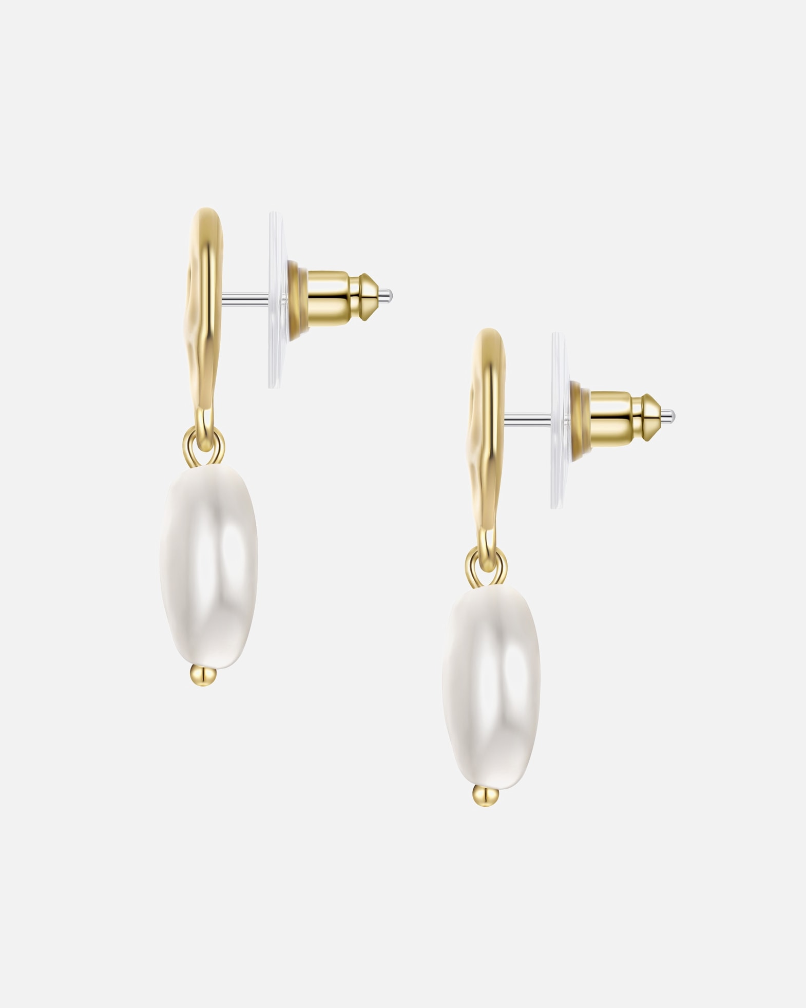 Kolczyki dla Kobieta Yokoamii Kolczyki z Stop metali w Żółte złoto 31,9 mm