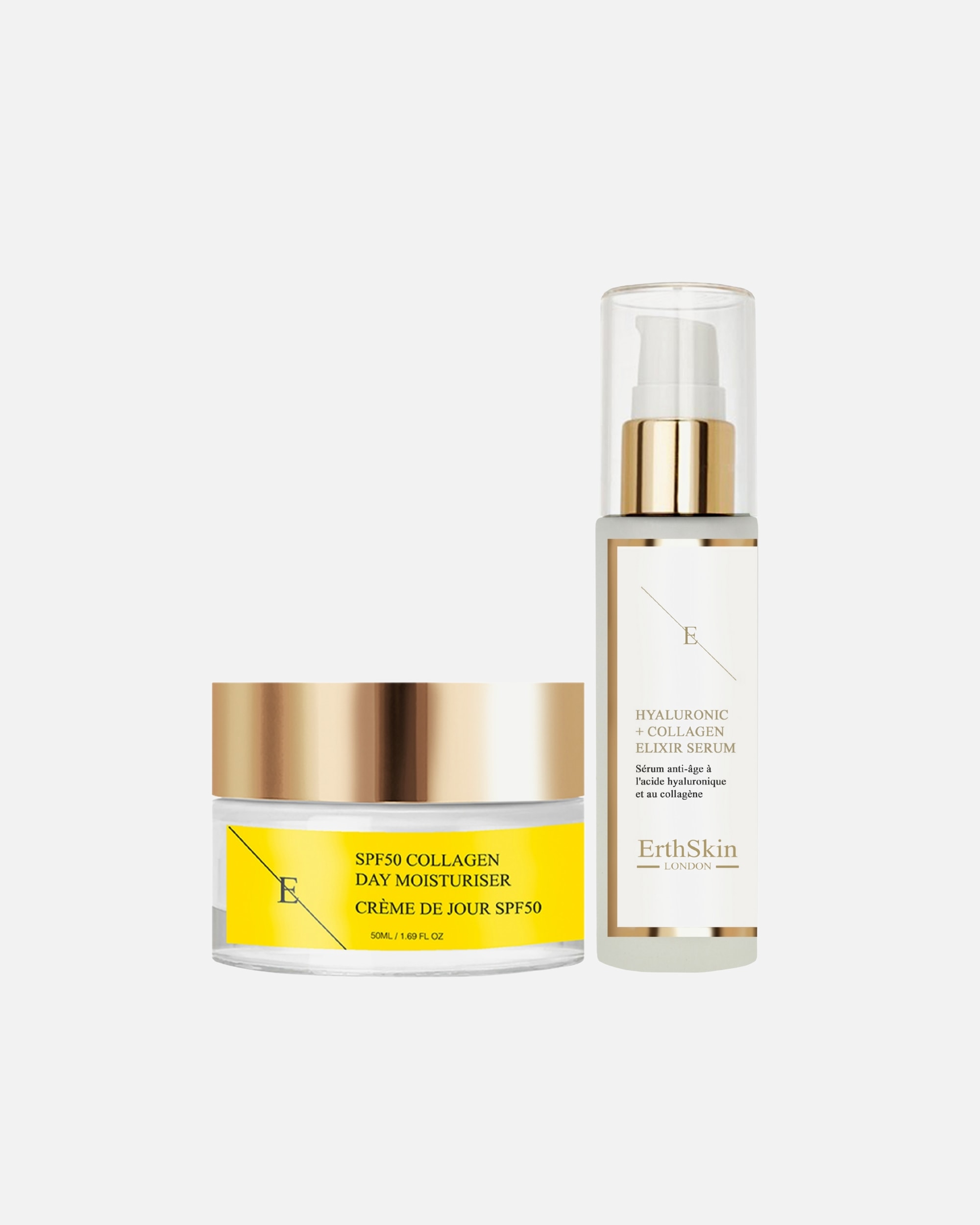 Zestaw do pielęgnacji twarzy dla Kobieta ErthSkin London Kolagen Shield Day Duo 1 sztukaka