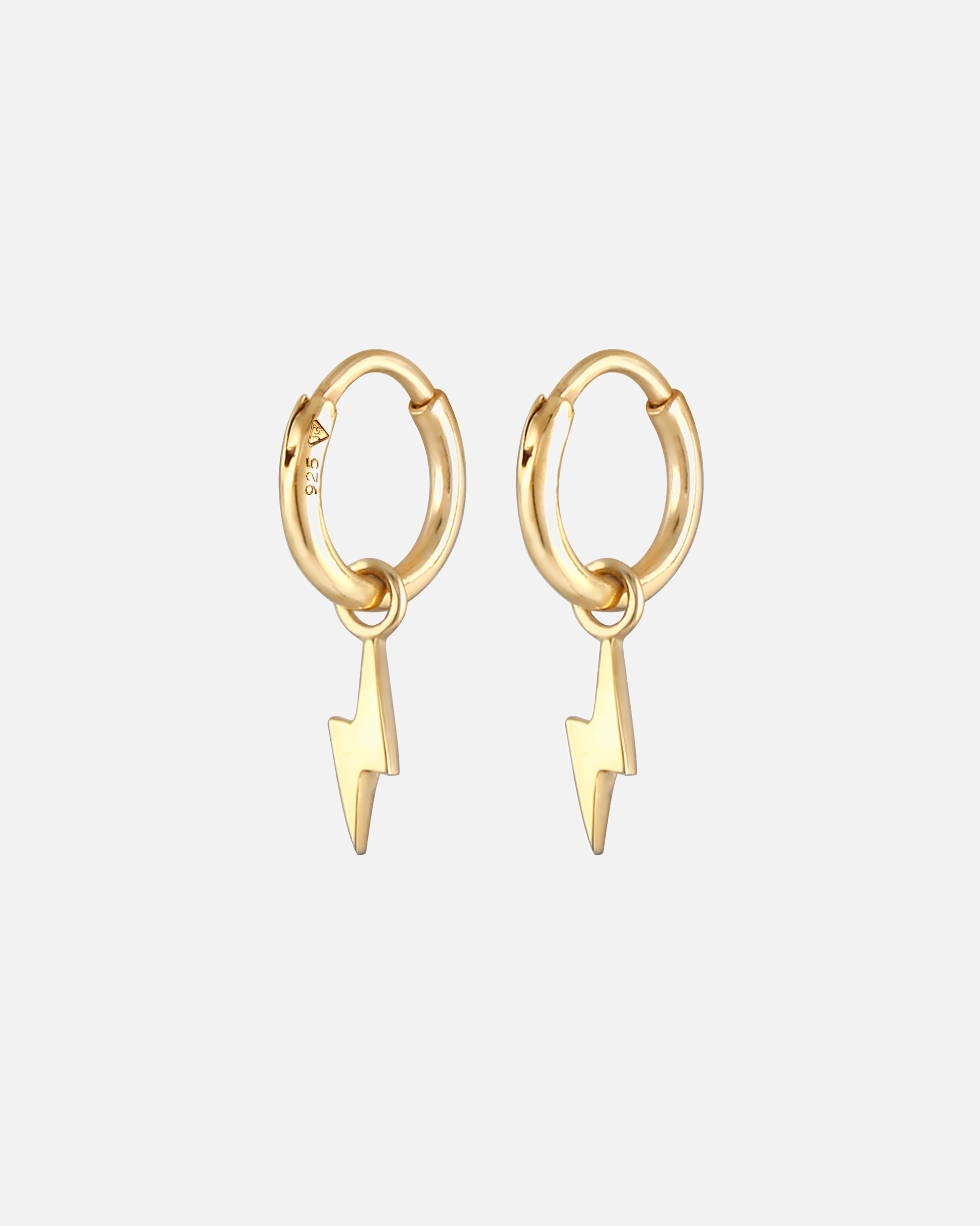 Kolczyki dla Kobieta Elli Damskie kolczyki kreole Piorun Basic srebro 925 Sterling Silver goldfarben