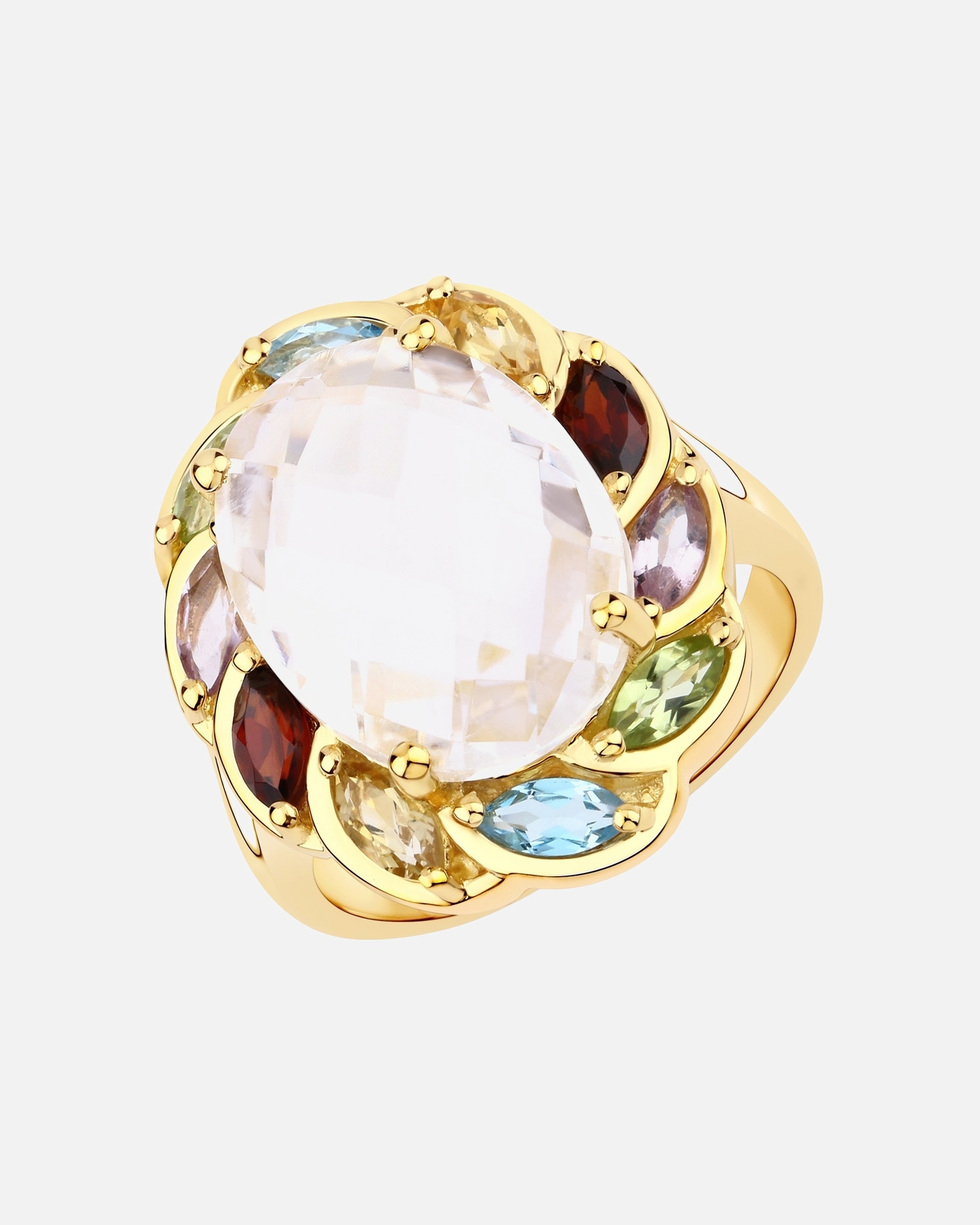 Pierścionek dla Kobieta Rafaela Donata Pierścionek Srebro wysokiej próby Żółte złoto 54