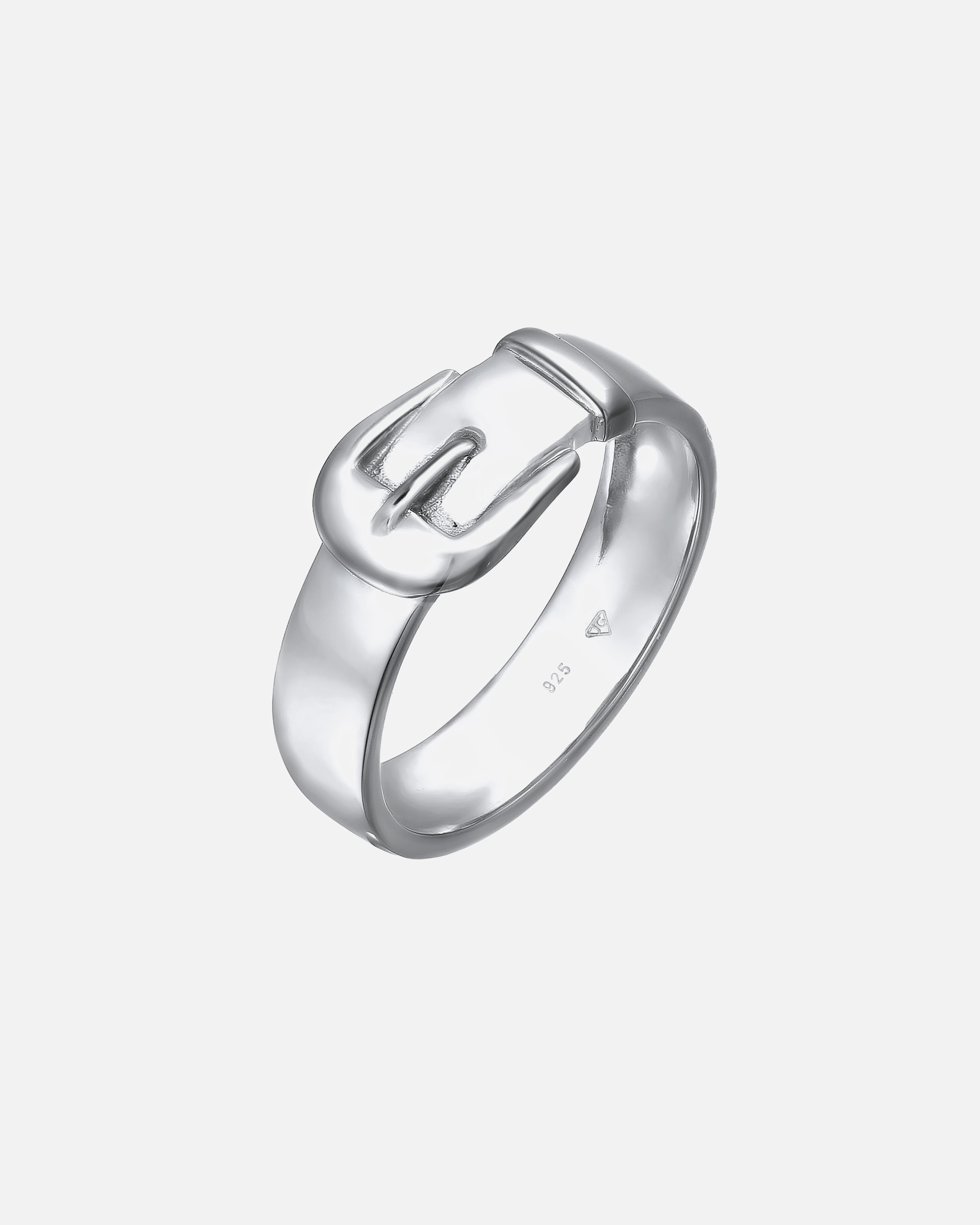 Pierścionek dla Kobieta Elli Damska klamra do paska Basic ze srebra próby 925 Sterling Silver 58