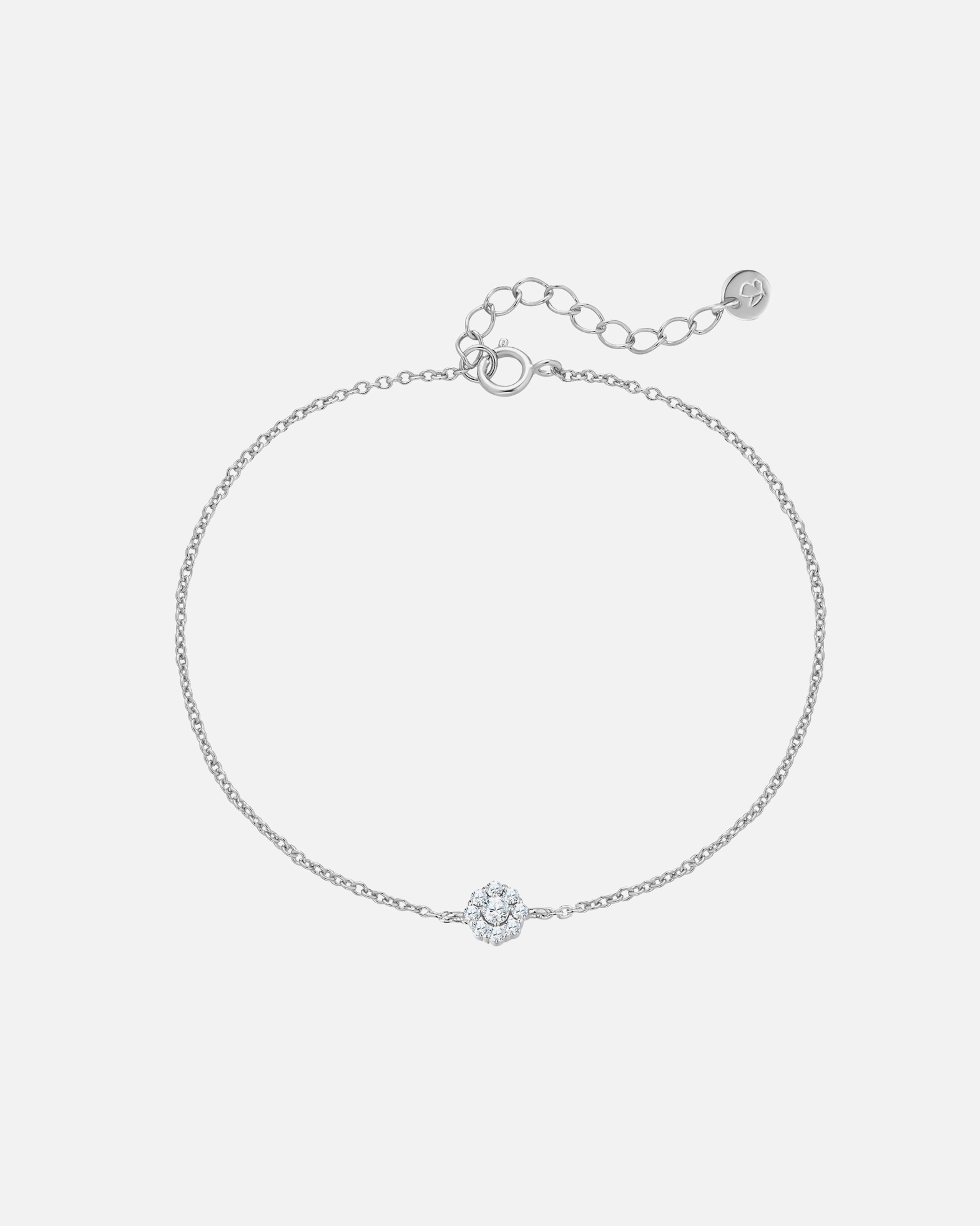 Bransoletka dla Kobieta Glanzstücke München Bransoletka z Srebro wysokiej próby w Srebrny 17,0 cm Basislänge + 3,0 cm Verlängerung