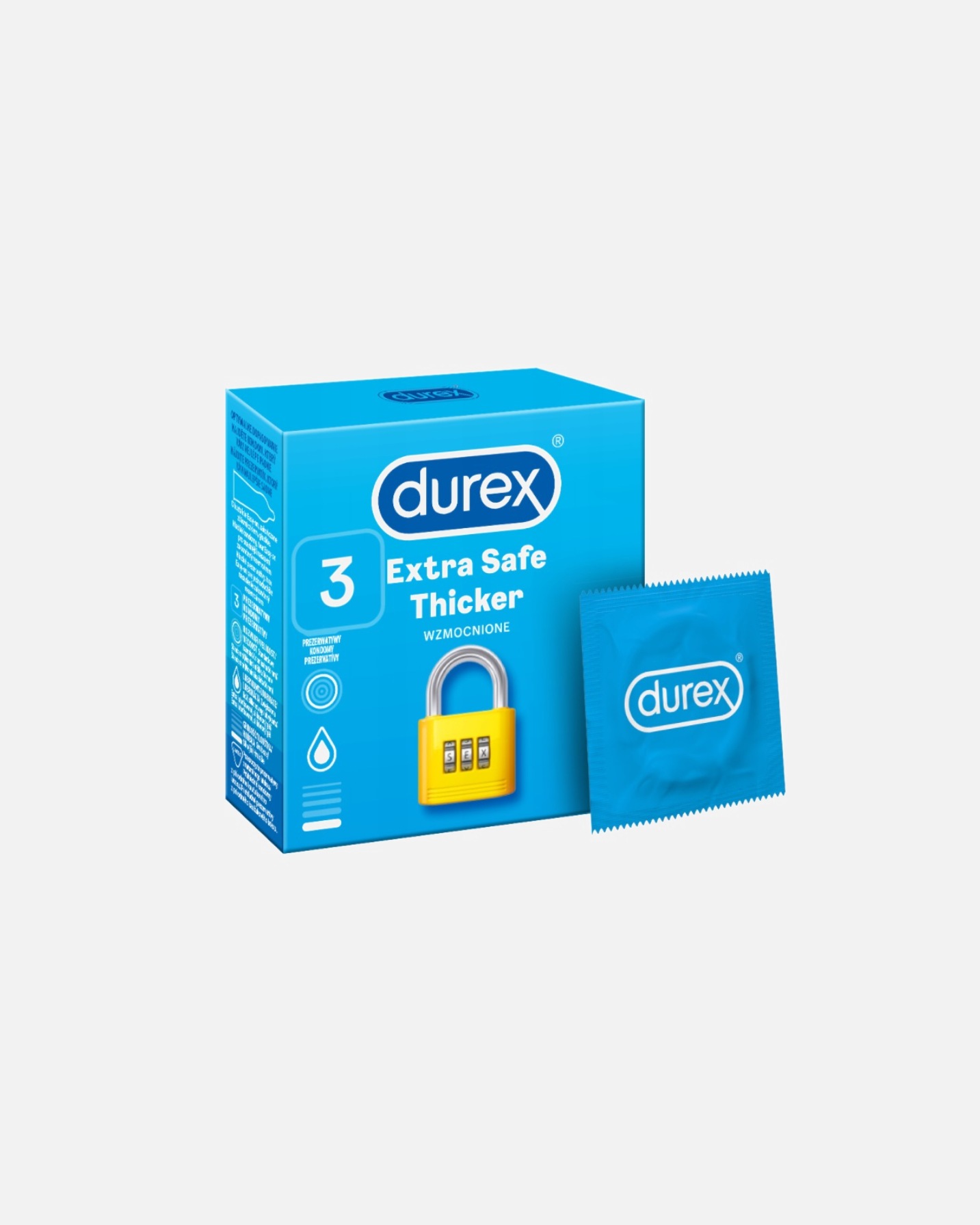 Prezerwatywa dla Unisex Durex Extra Safe 3 szt