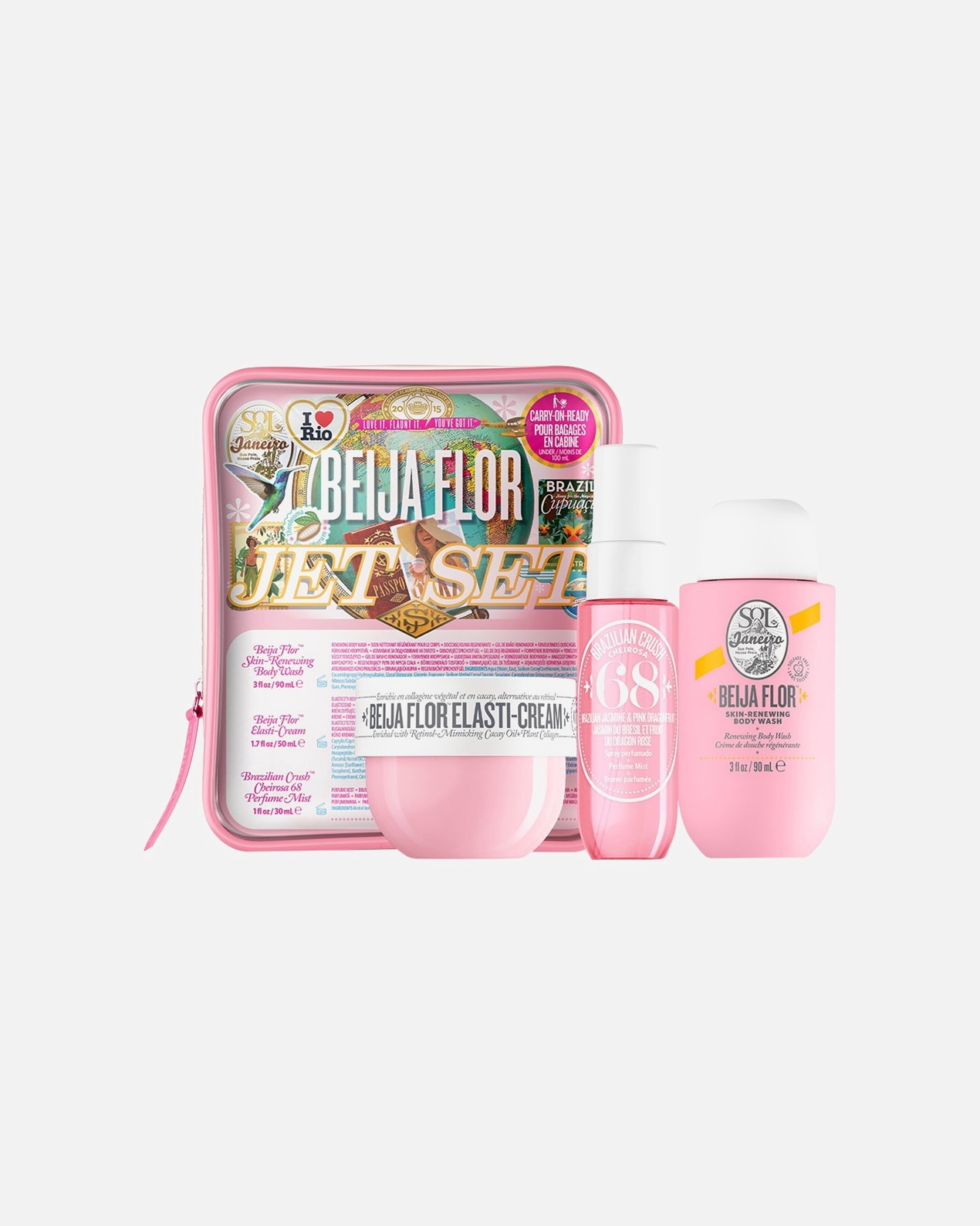 Zestaw do pielęgnacji ciała dla Unisex Sol de Janeiro Beija Flor Jet Set 1 sztuka