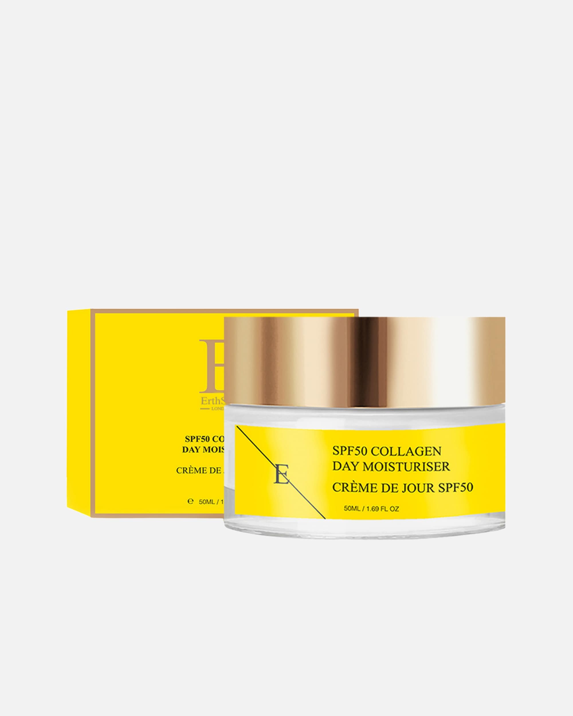 Krem na dzień dla Kobieta ErthSkin London Krem kolagenowy na dzień z filtrem SPF 50 1 sztukakaka