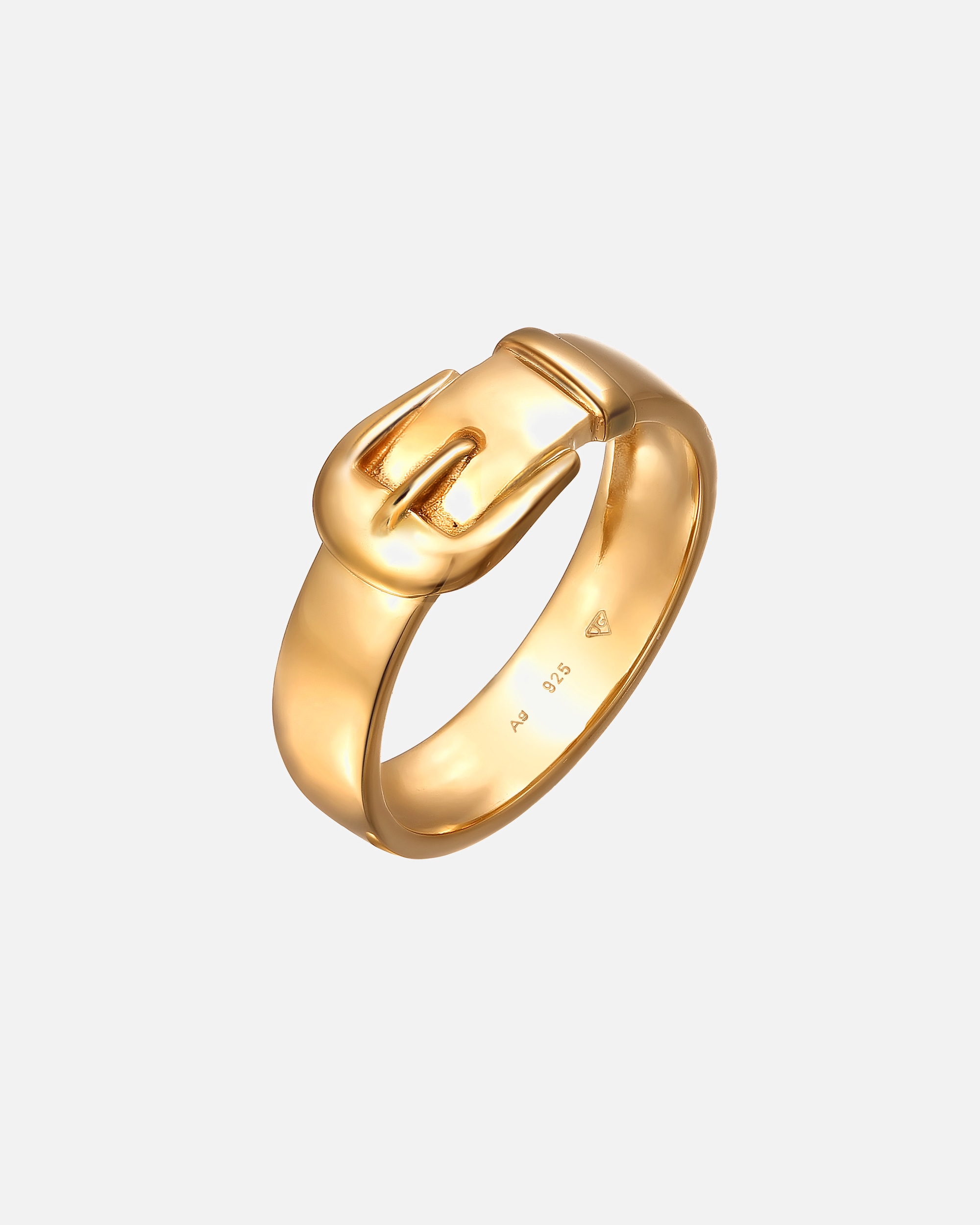 Pierścionek dla Kobieta Elli Damska klamra do paska Basic ze srebra próby 925 Sterling Silver 58