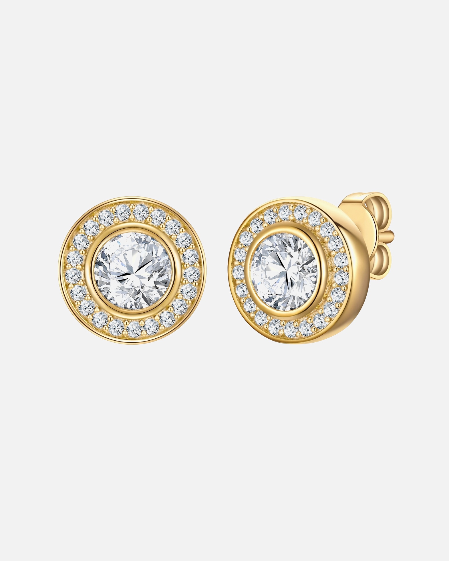 Kolczyki dla Kobieta Rafaela Donata Kolczyki z Srebro wysokiej próby w Żółte złoto 9,7 mm