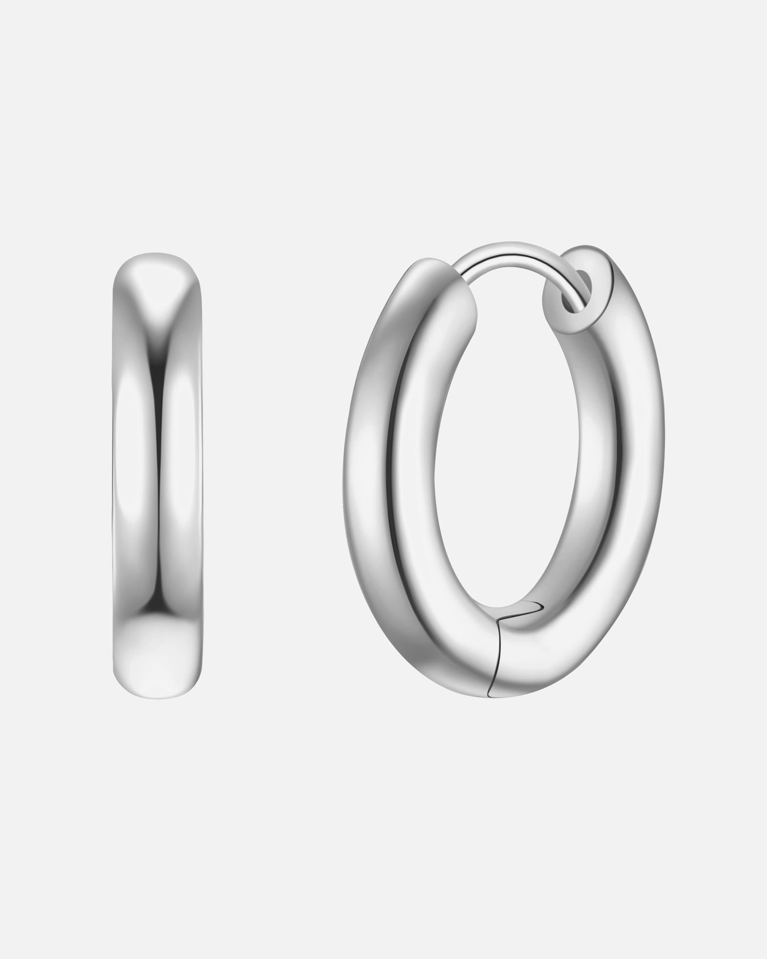 Obrączki dla Kobieta Glanzstücke München Kolczyki kola ze srebra próby 925 w kolorze srebrnym 17,7 mm